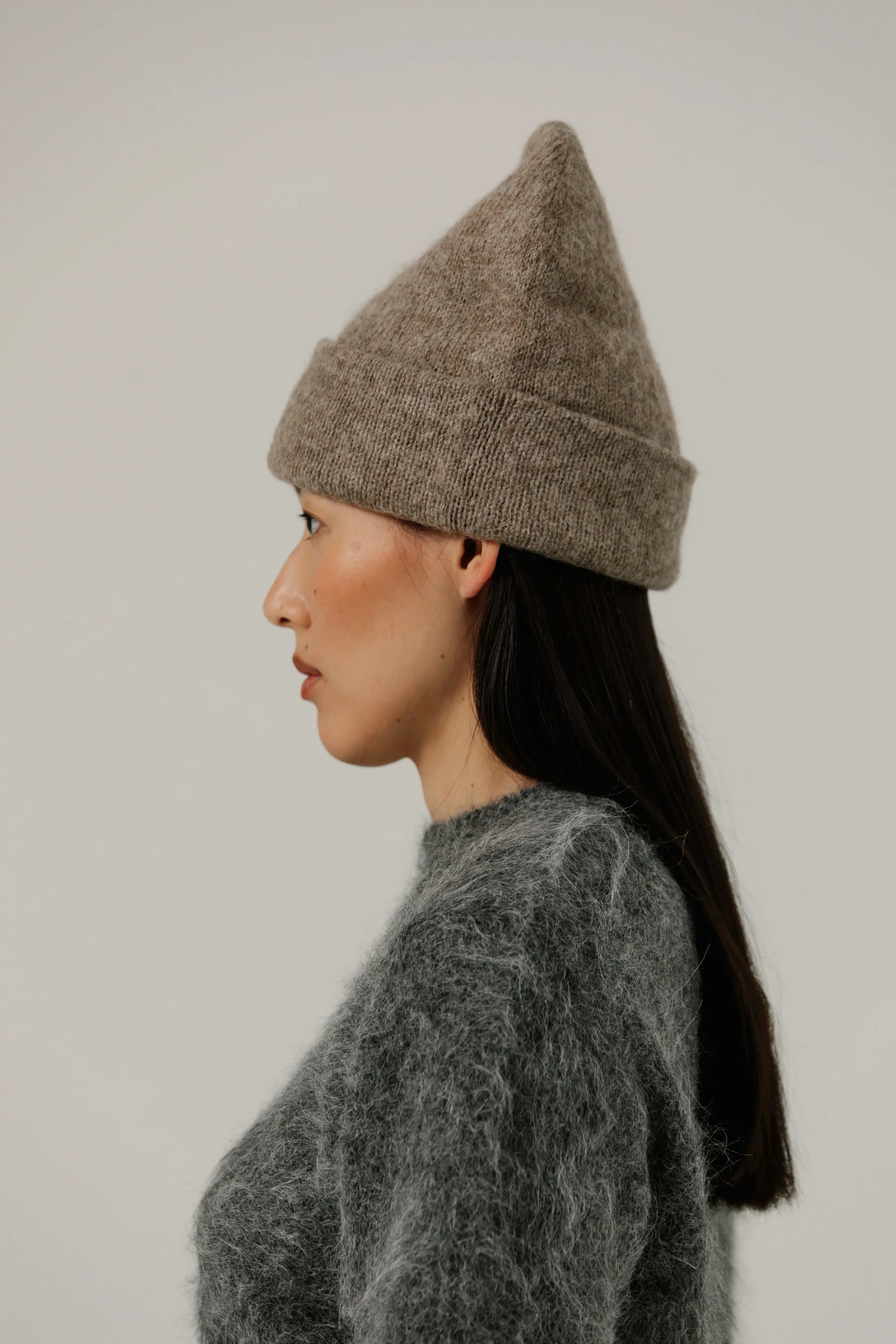 Bare Knitwear Baby Alpaca Andes Beanie / Dark Fawn
