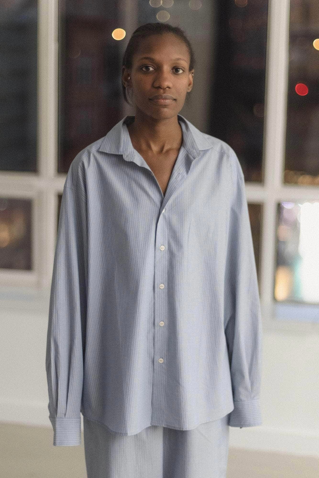 Baserange Claude Shirt / Blue Stripe