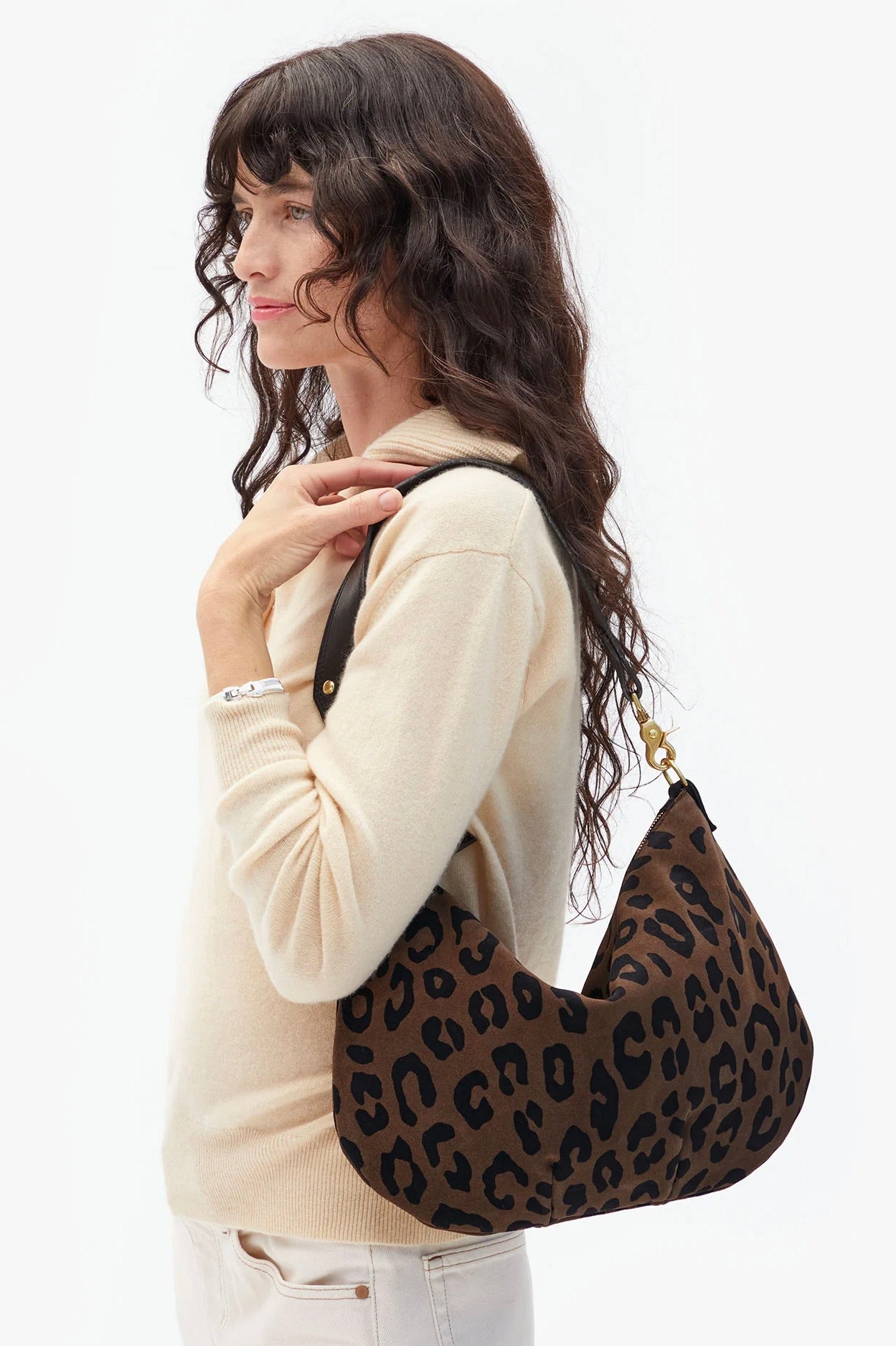 Clare V. Moyen Messenger / Pablo Cat Cocoa Suede