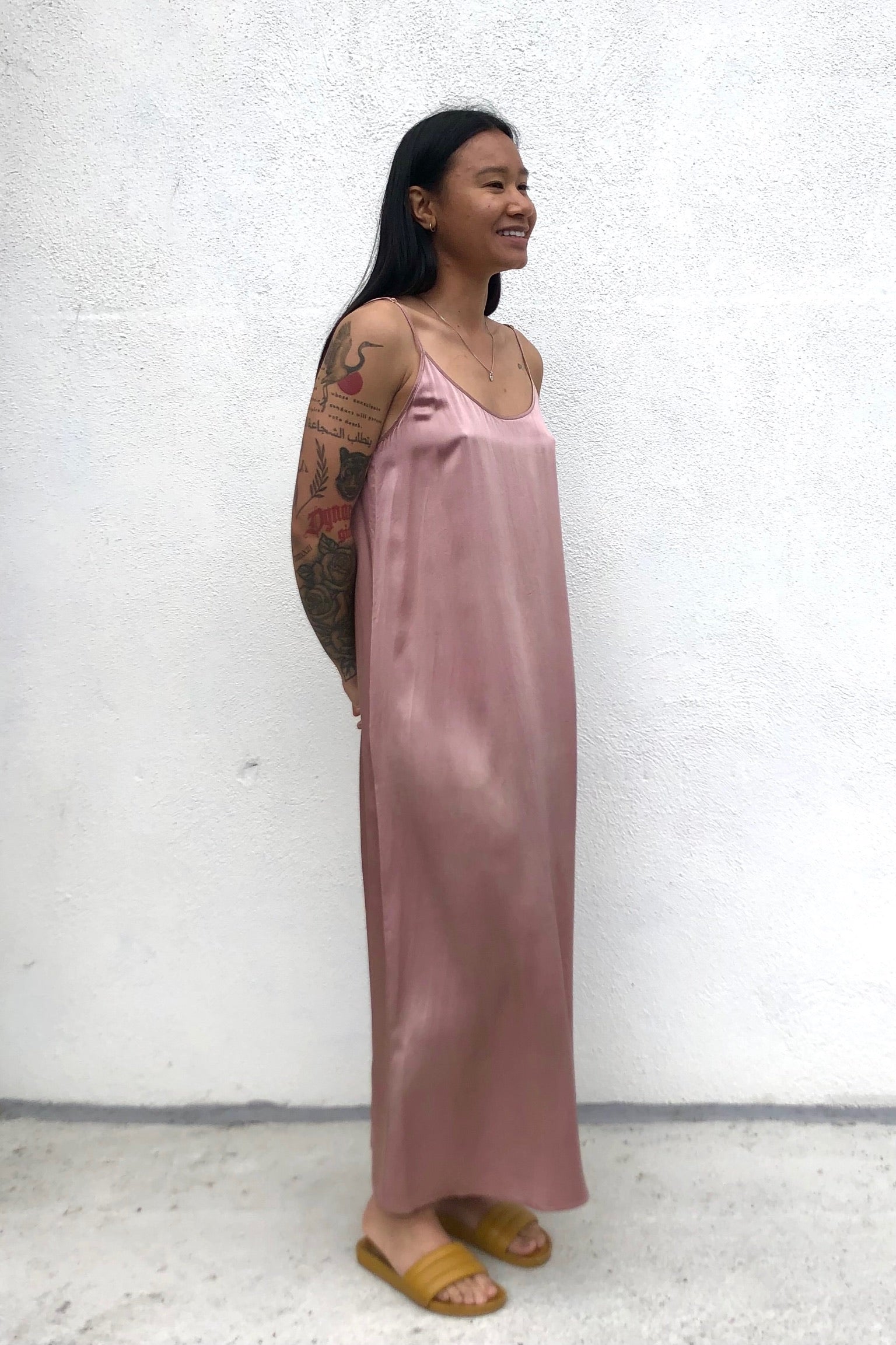 Riverside Slip Dress / Sage