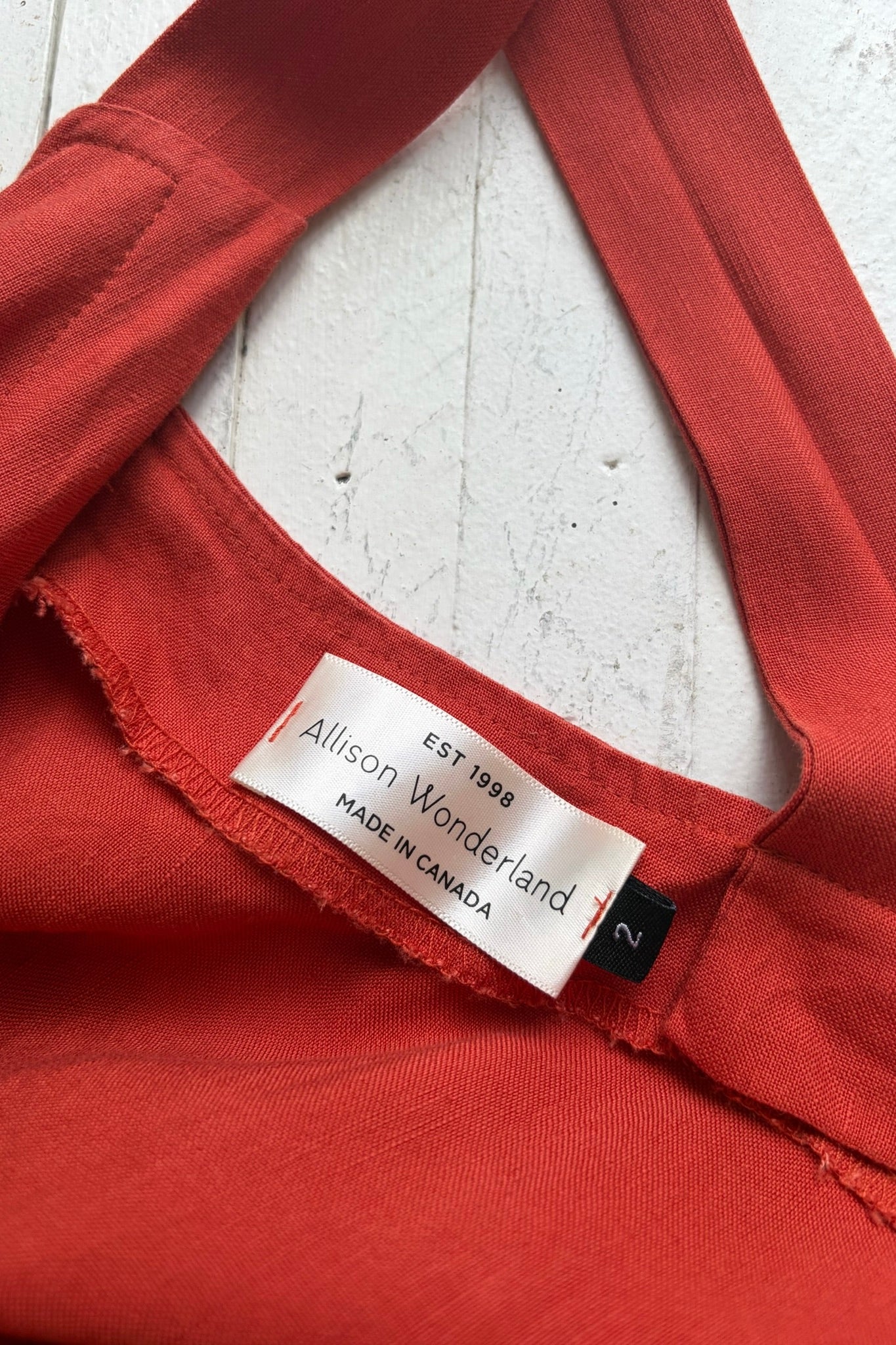 Pre-Loved / Allison Wonderland Elysées Dress / Coral / Size 2