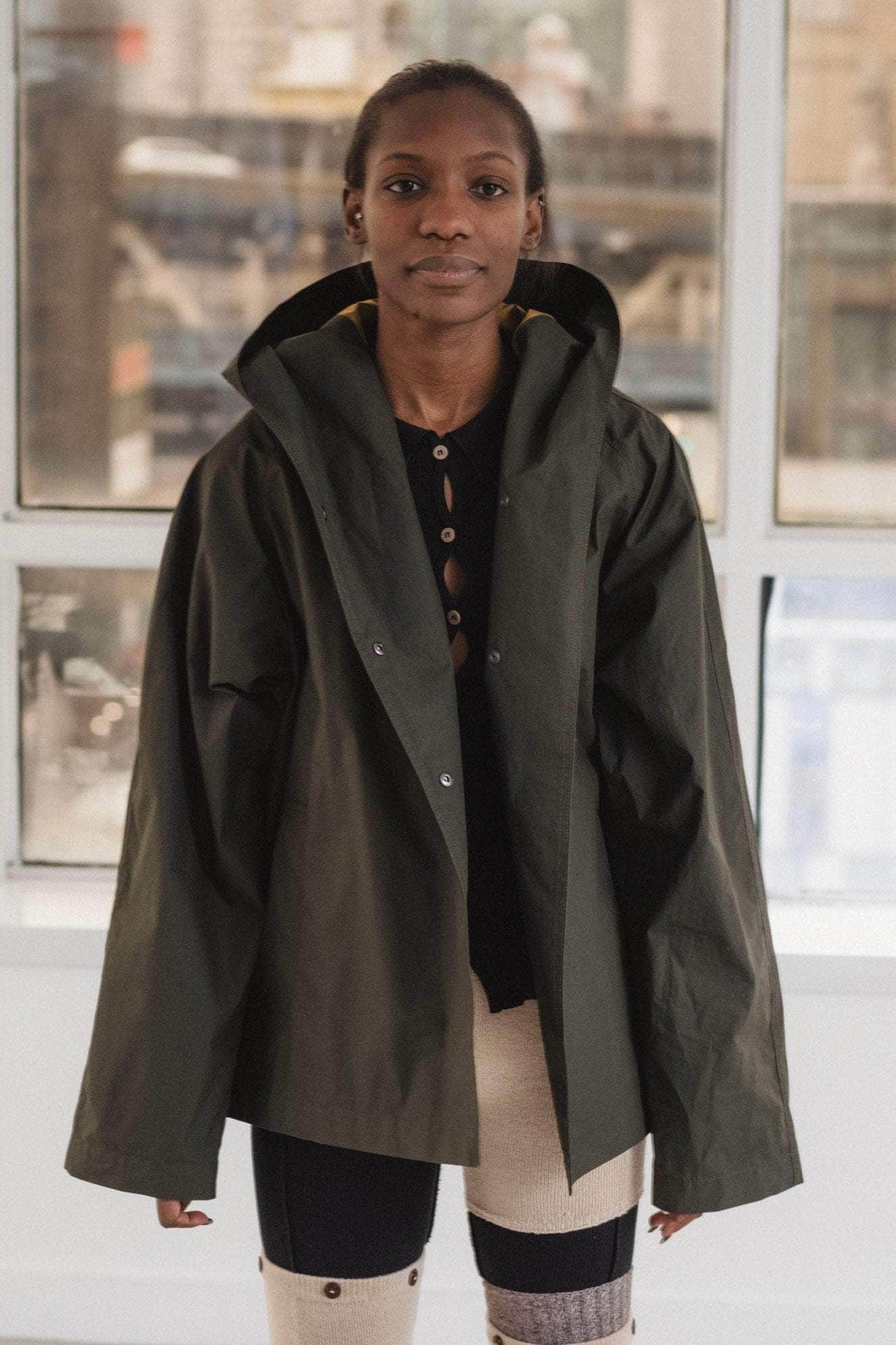 Baserange Cave Windbreaker / Green Brown