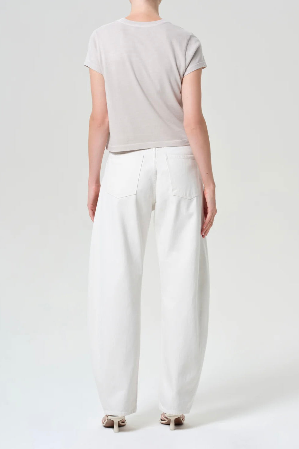 Agolde Luna Pieced Jean / Chalk