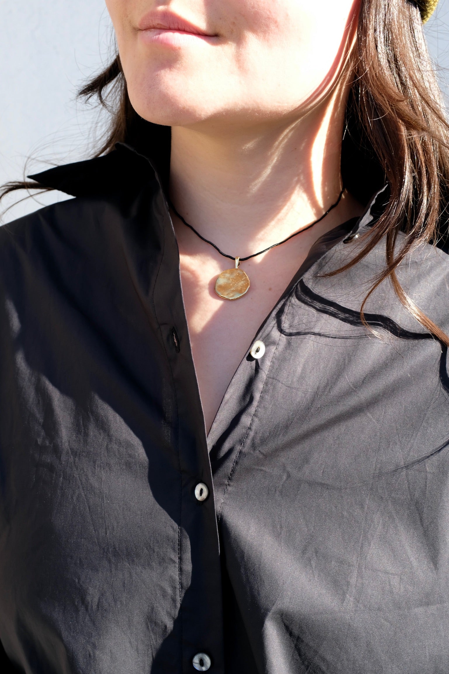 Mercurial Studio Petra Medallion / Gold and Silk