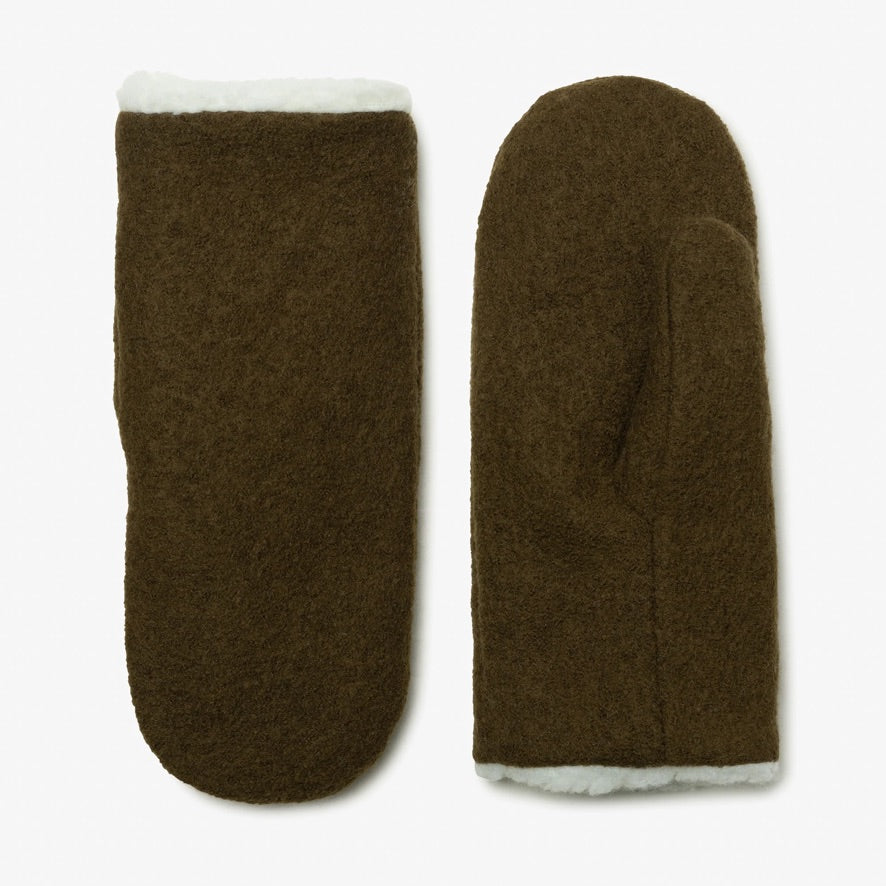 Classic Wool Mittens / Oregano
