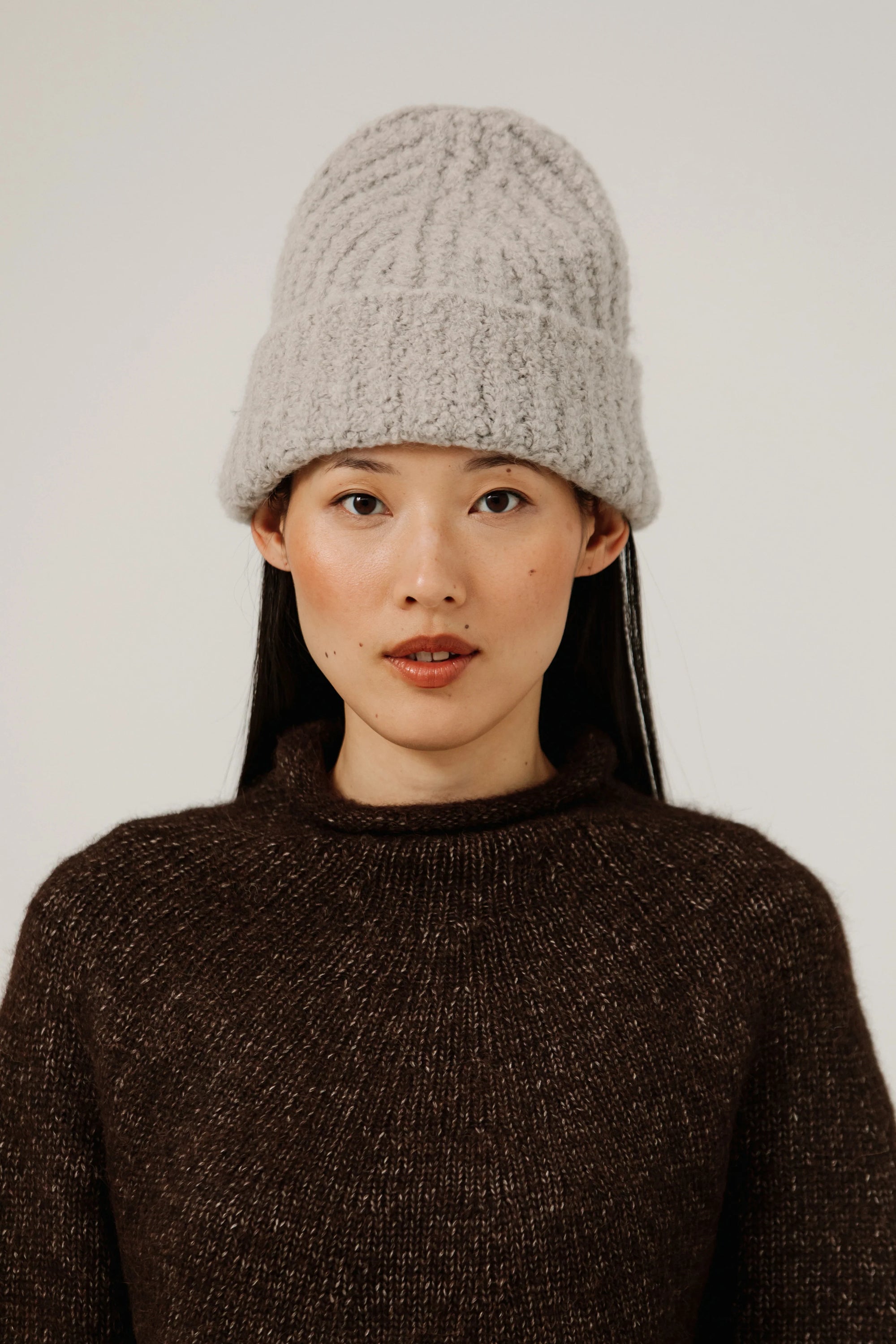 Bare Knitwear Colette Boucle Beanie / Mushroom