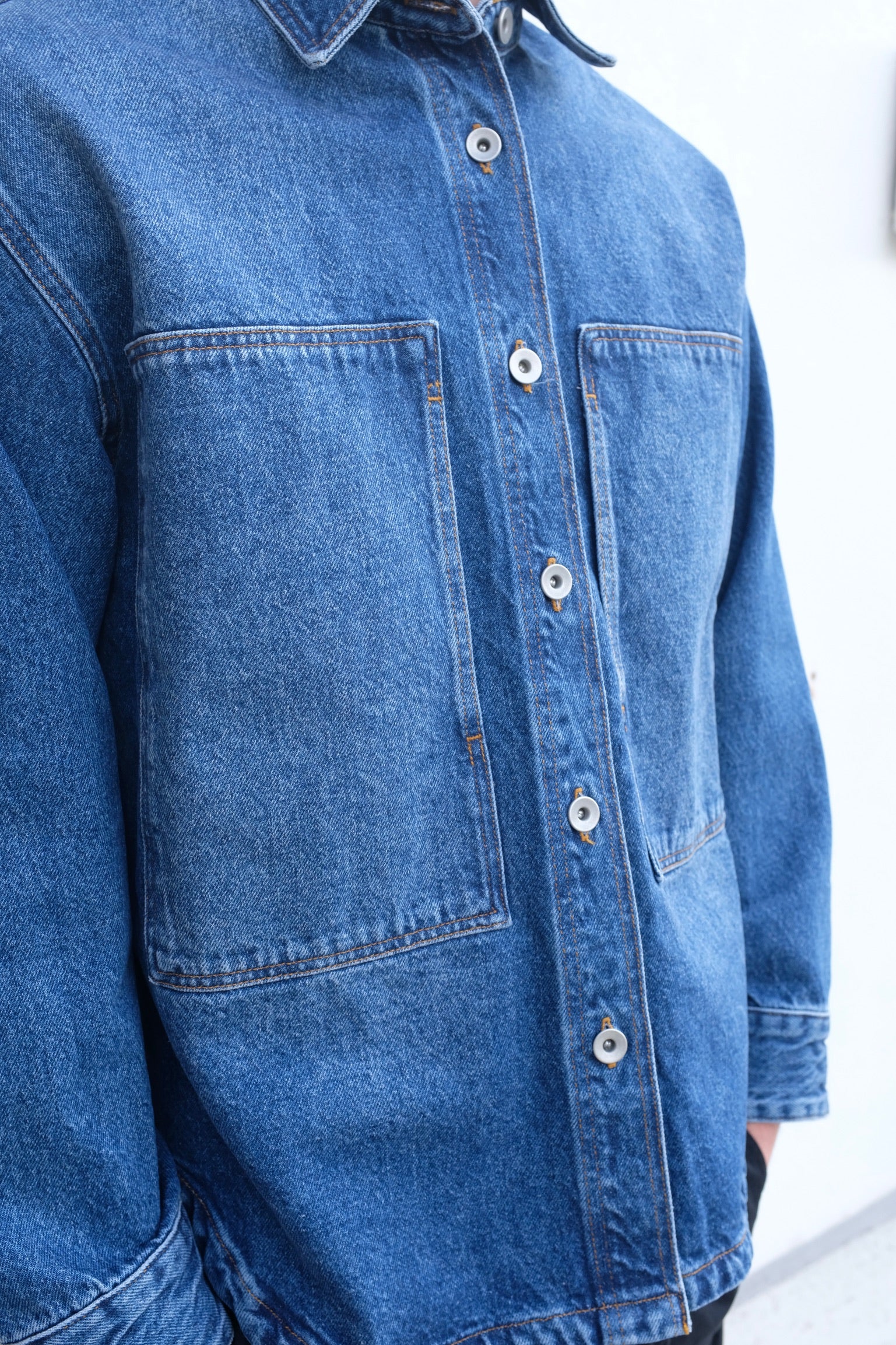 Studion Nicholson Paso Denim Shirt / Worn Wash Indigo