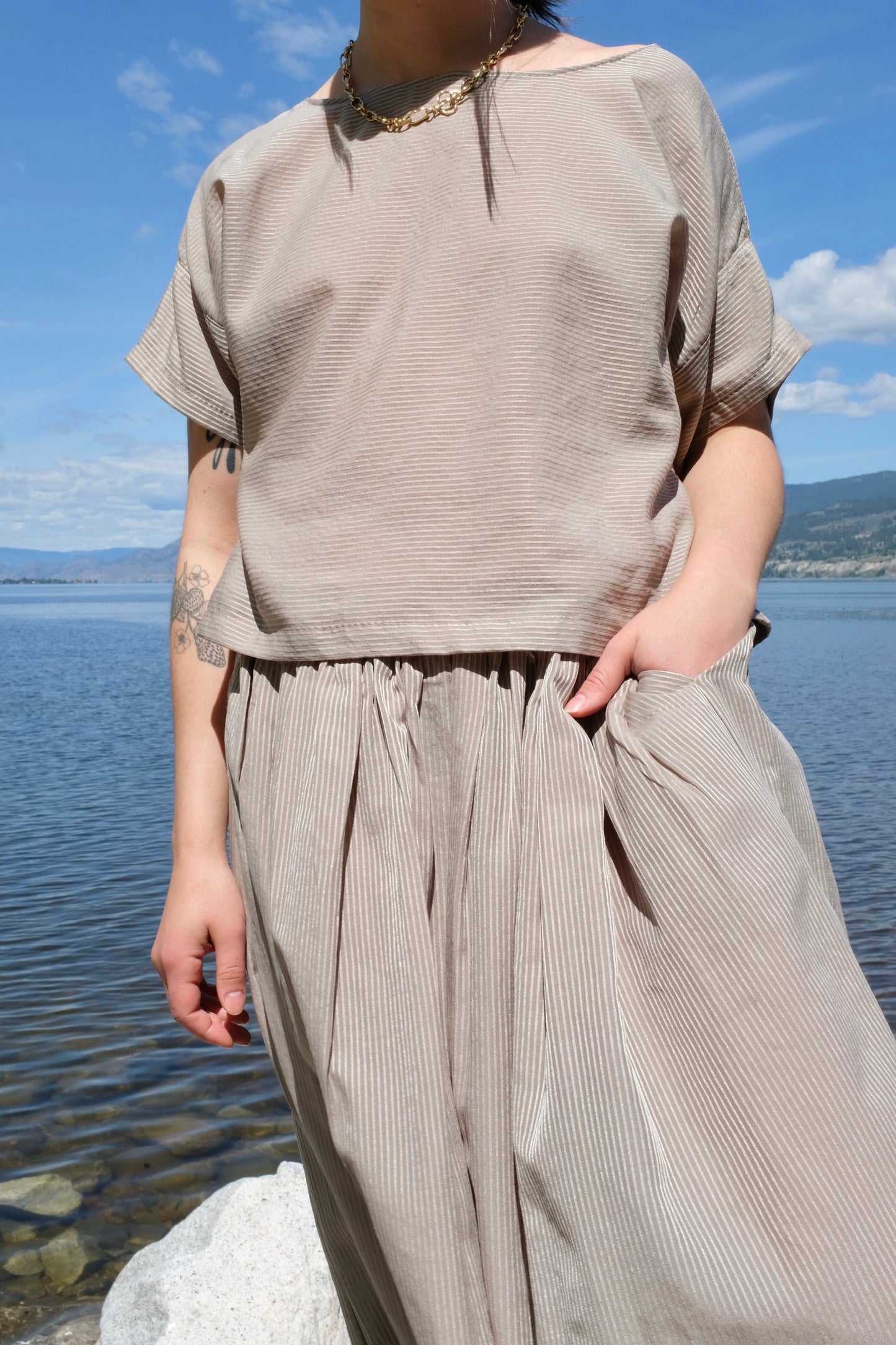 We Are Stories Calla Top / Sand Stripe