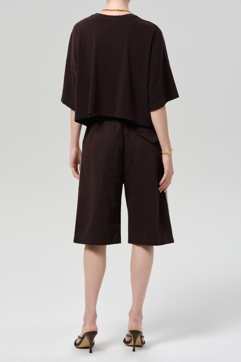 Anais Pull On Track Short / Chocolate