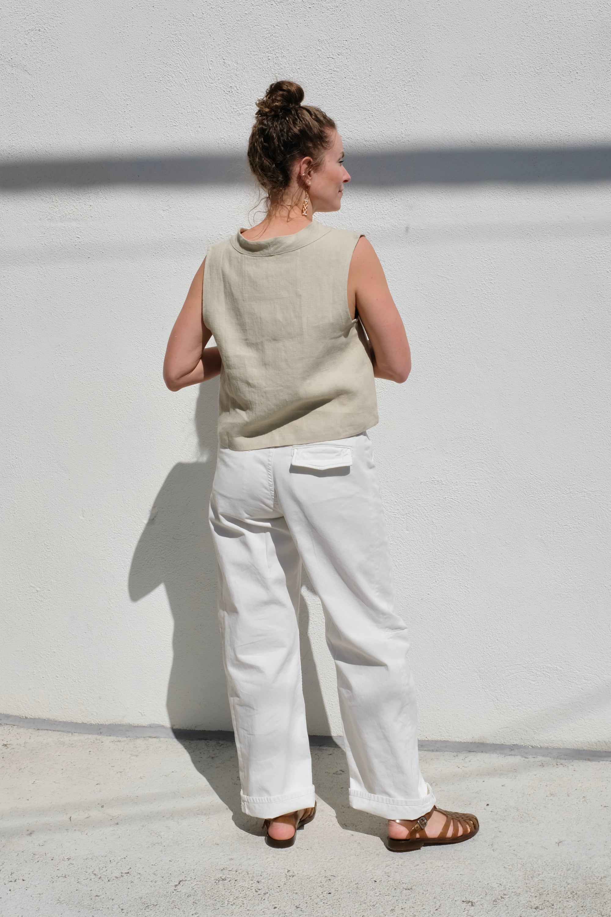 B Sides Lange Lasso Chino / Chalk