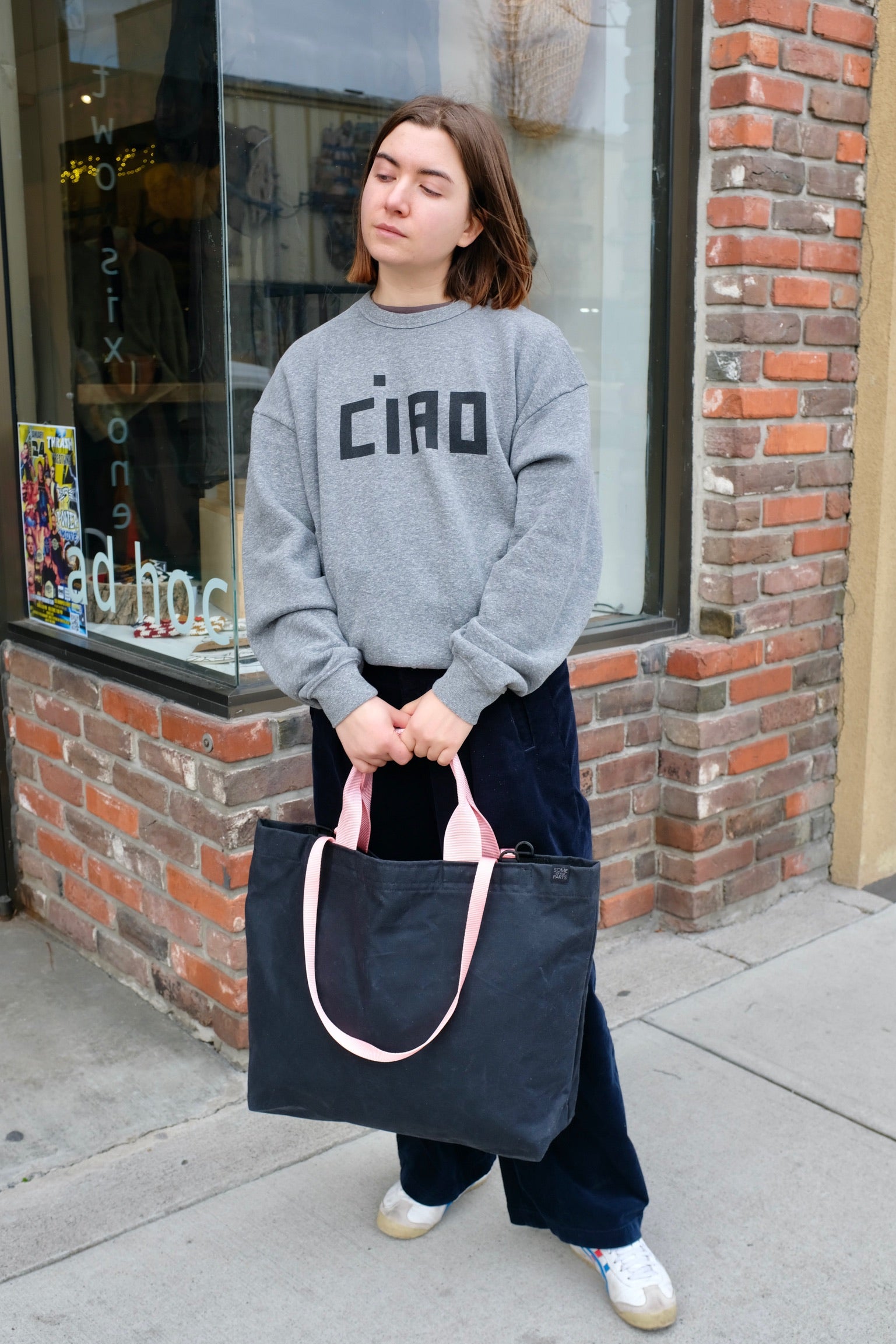 Clare V. Oversized Sweatshirt / Black CIAO