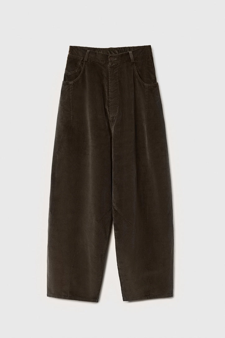 Cordera Corduroy Baggy Pants / Moss