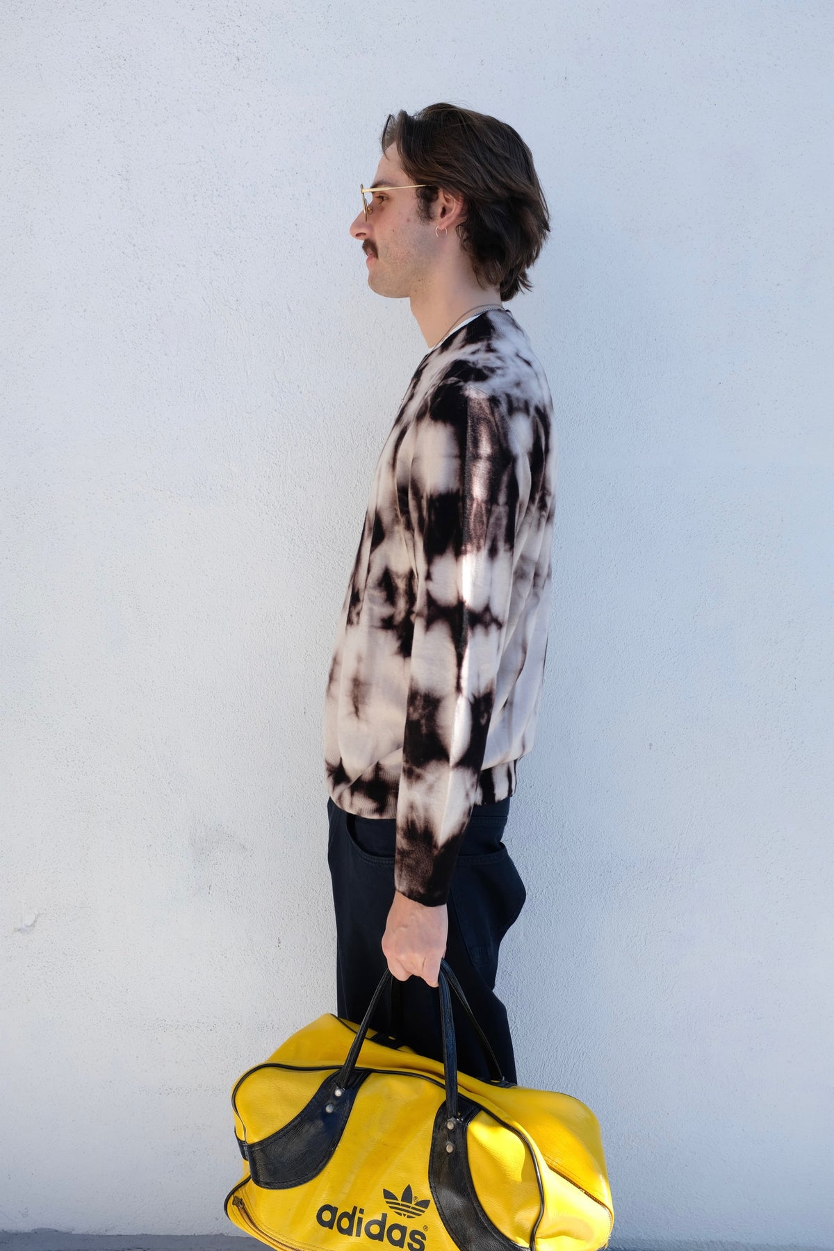 Dinadi Merino Shibori Sweater / Espresso Brown