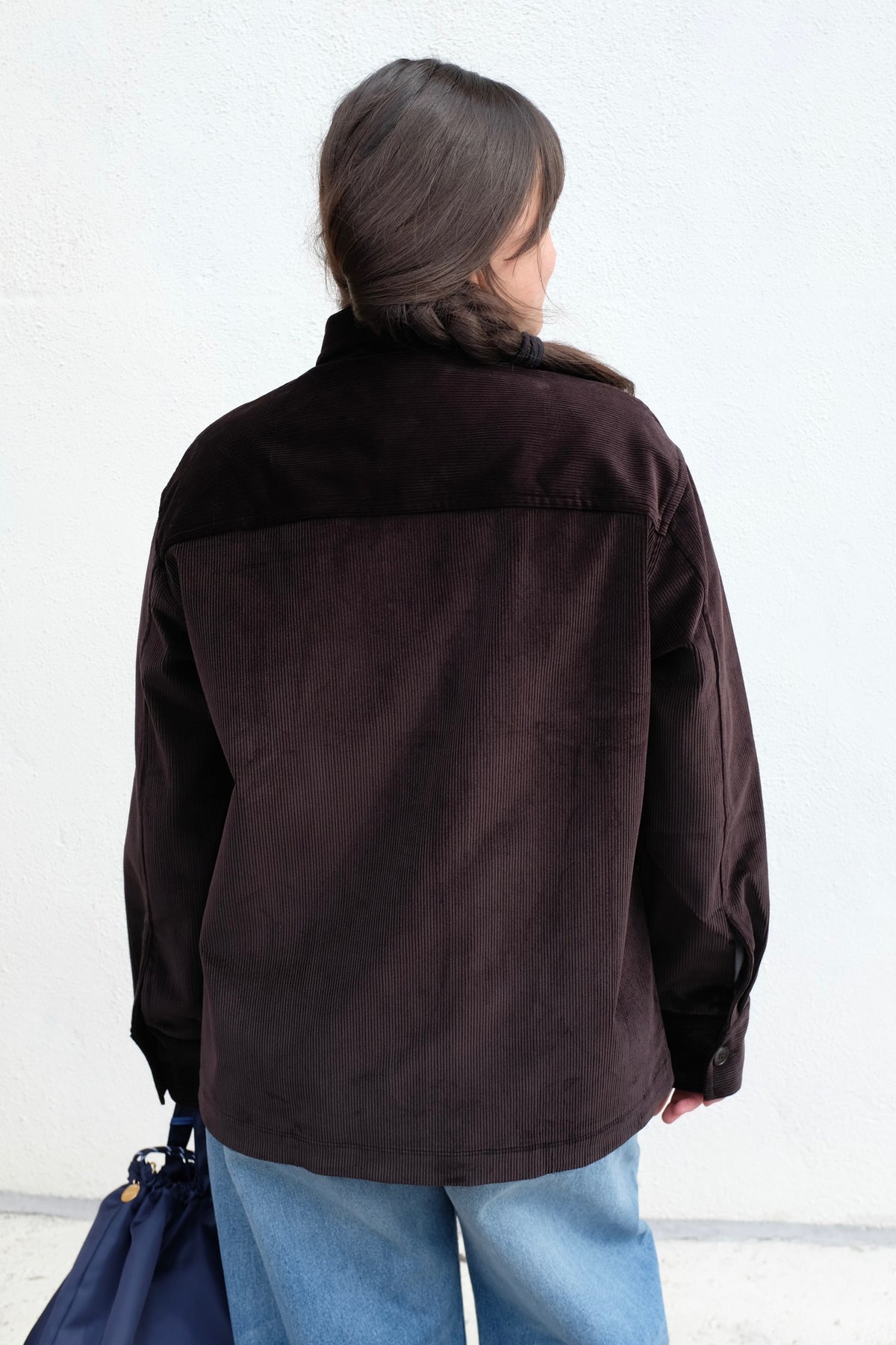 Studio Nicholson Santini Corduroy Shirt / Espresso
