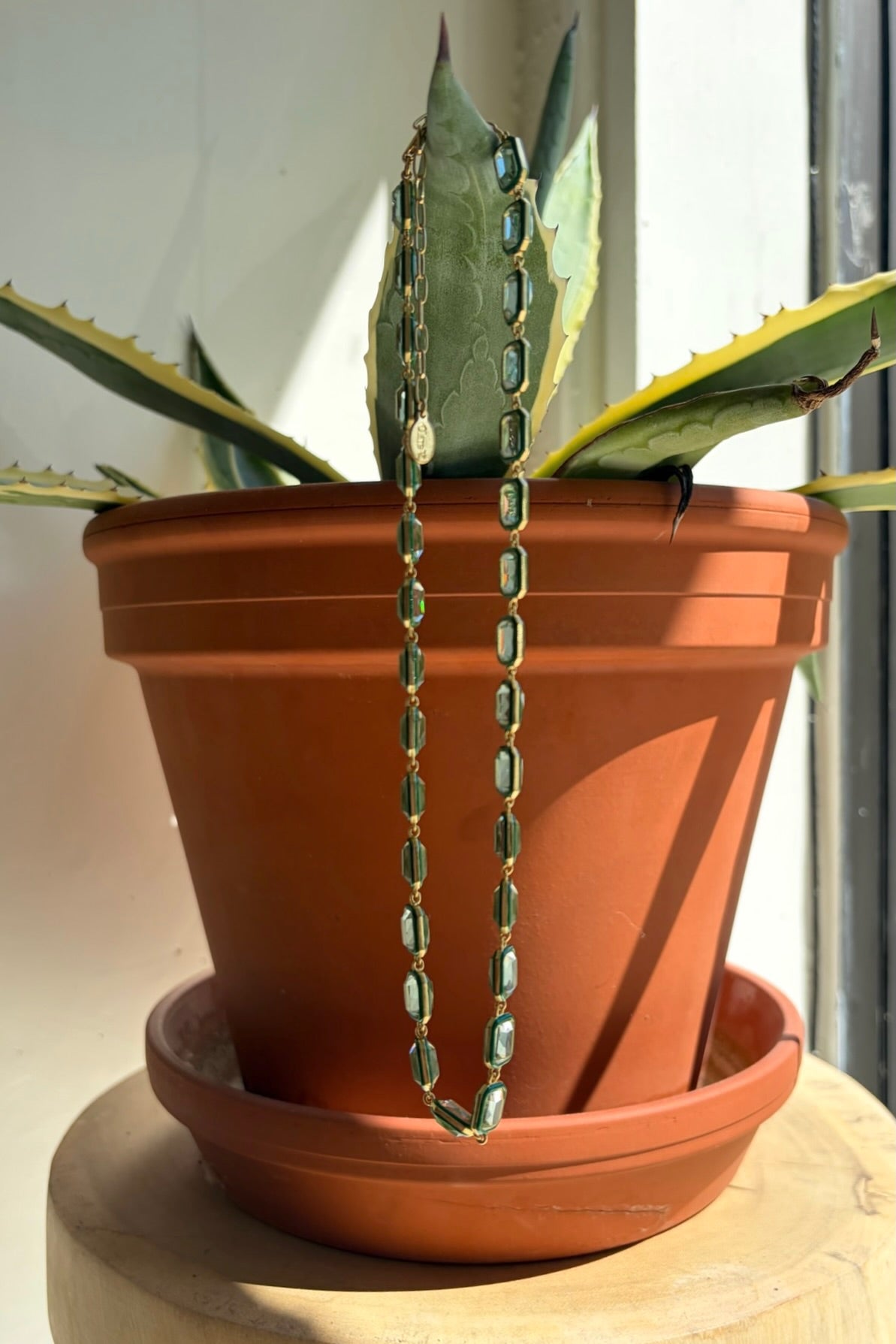 Bijou Bead Necklace / Mint