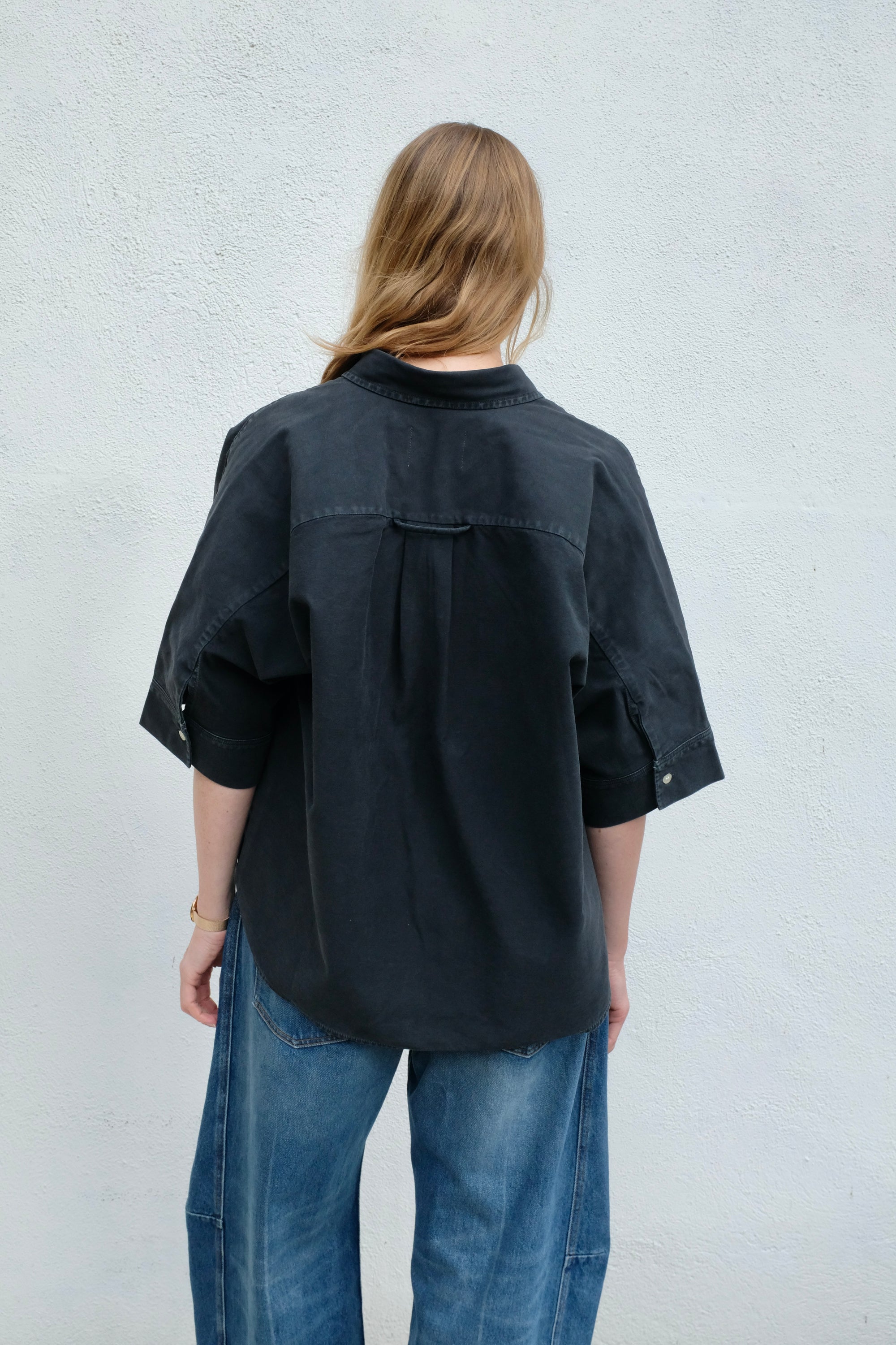 Citizens of Humanity Claire Origami Shirt / Washed Black