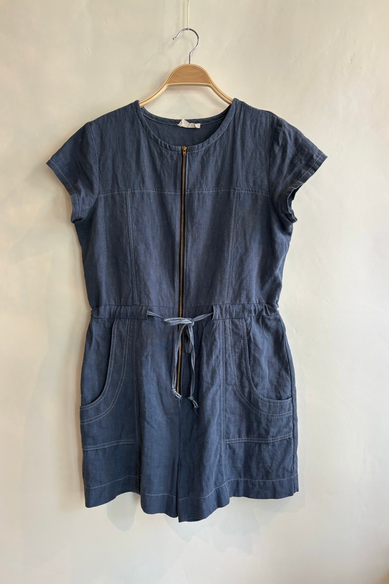 Pre-Loved / Jennifer Glasgow Steel Blue Romper / Size L