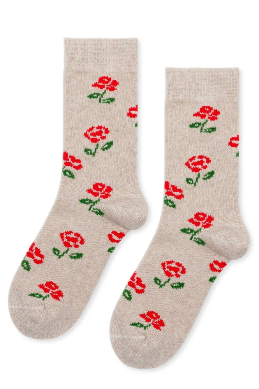 Sporatic Rose Cashmere Crew / Oatmeal
