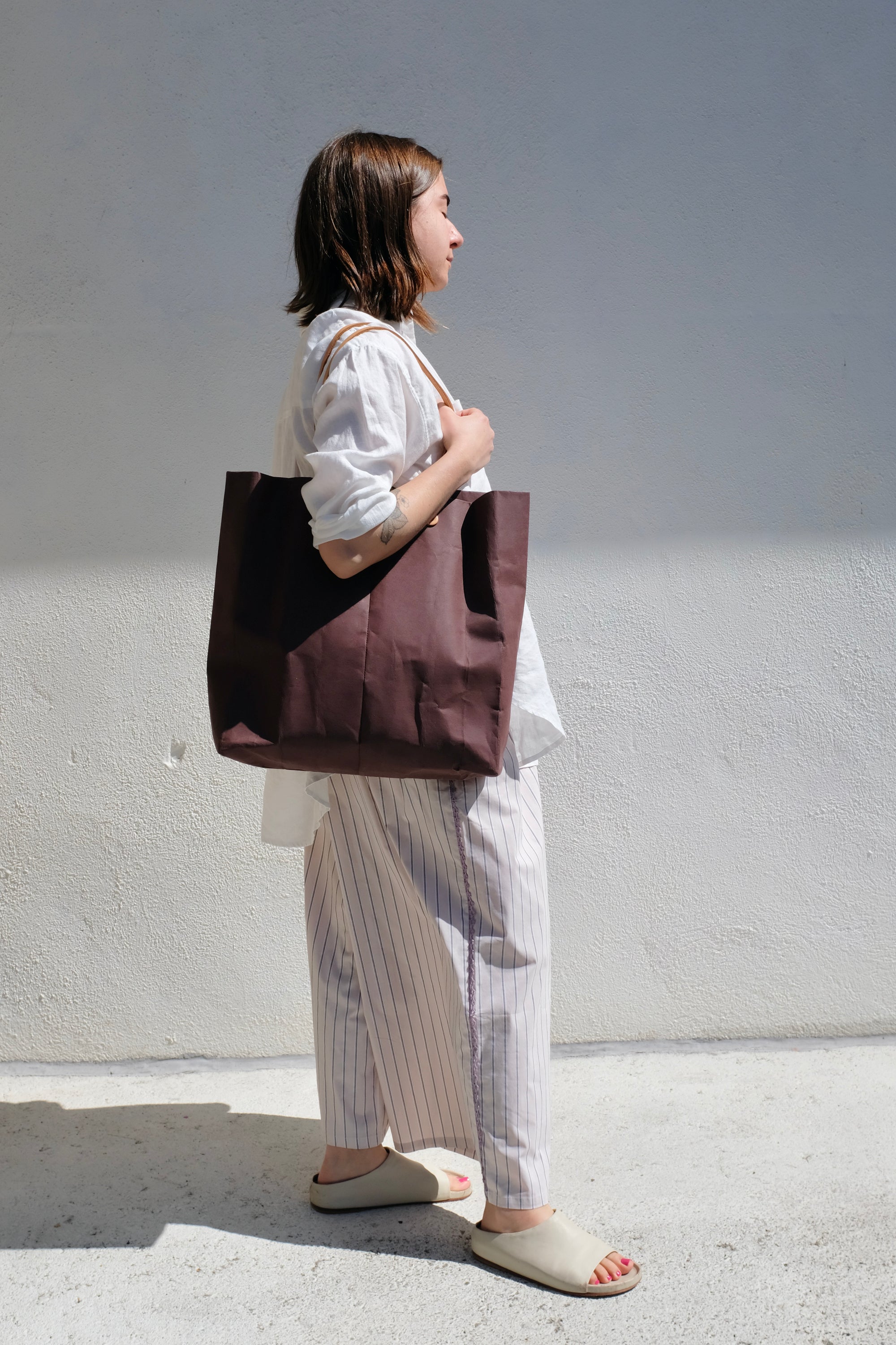 HOIBO Paper Market Tote / Wine