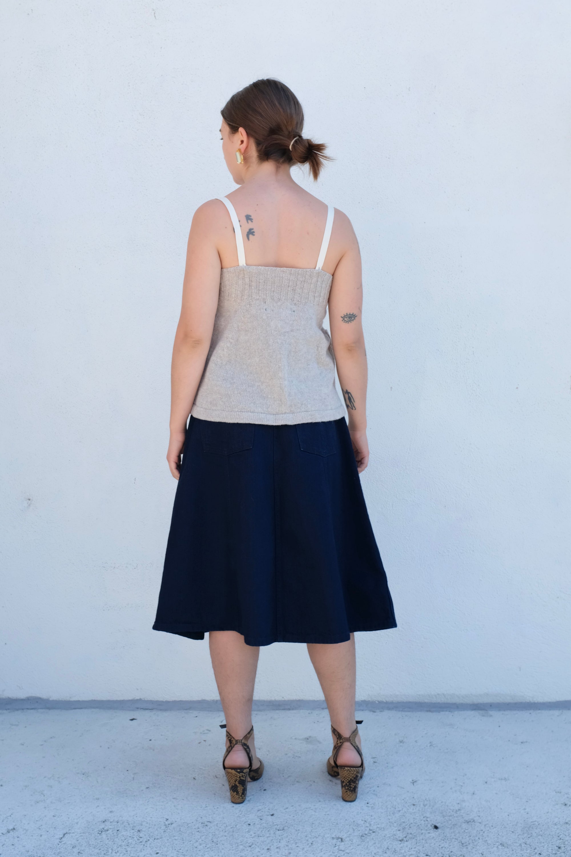 La Fetiche Yuki Camisole Sweater / Oatmeal