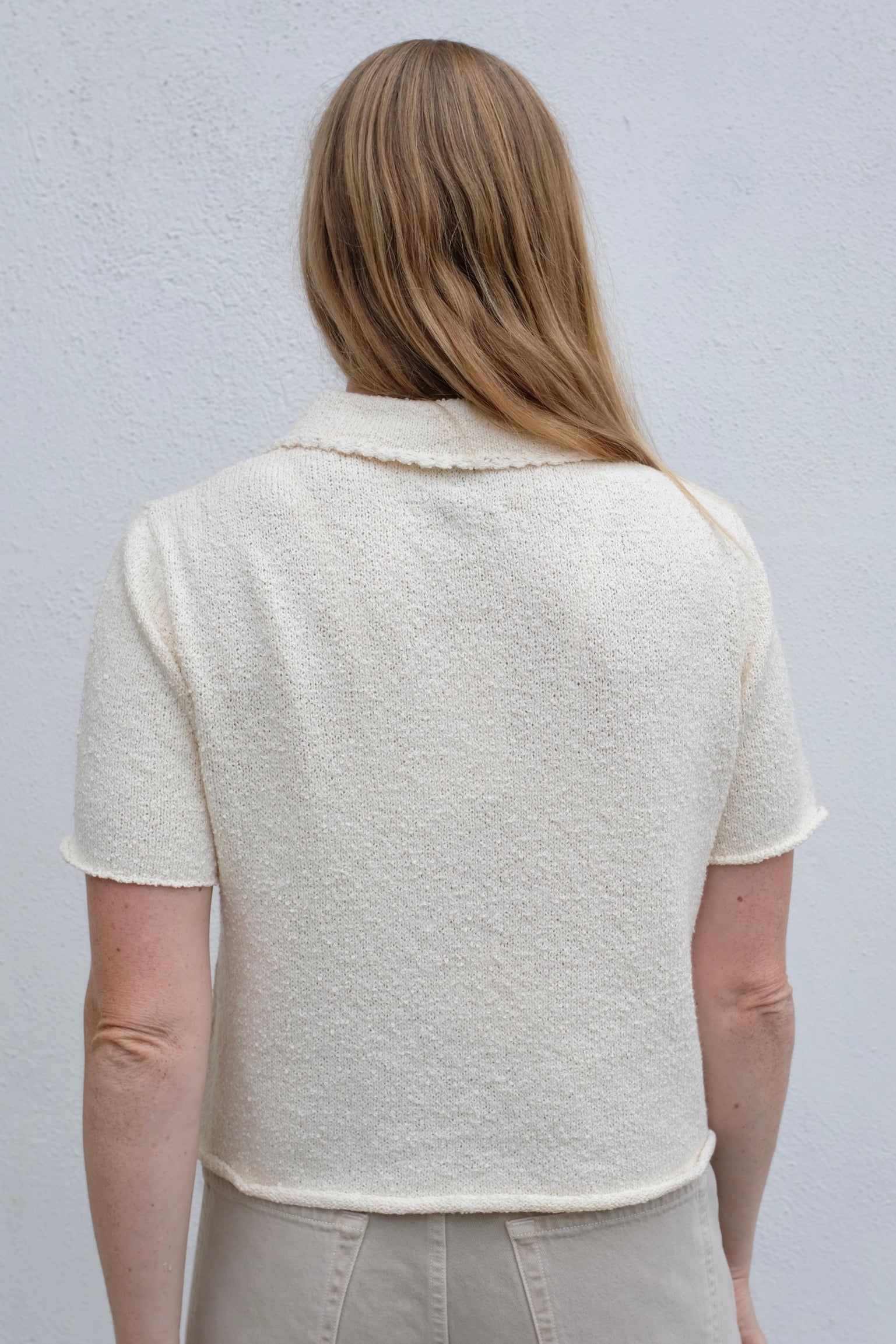 Shaina Mote Lace Collar Tee / Natural