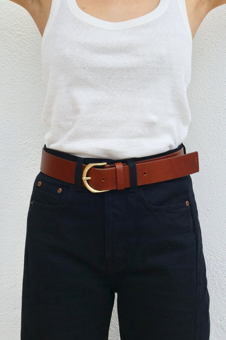 Janessa Leone Belt 03 / Cognac