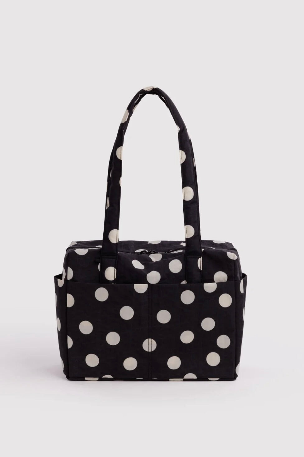 Baggu Everyday Cloud Bag / Black + Cream Polka Dot