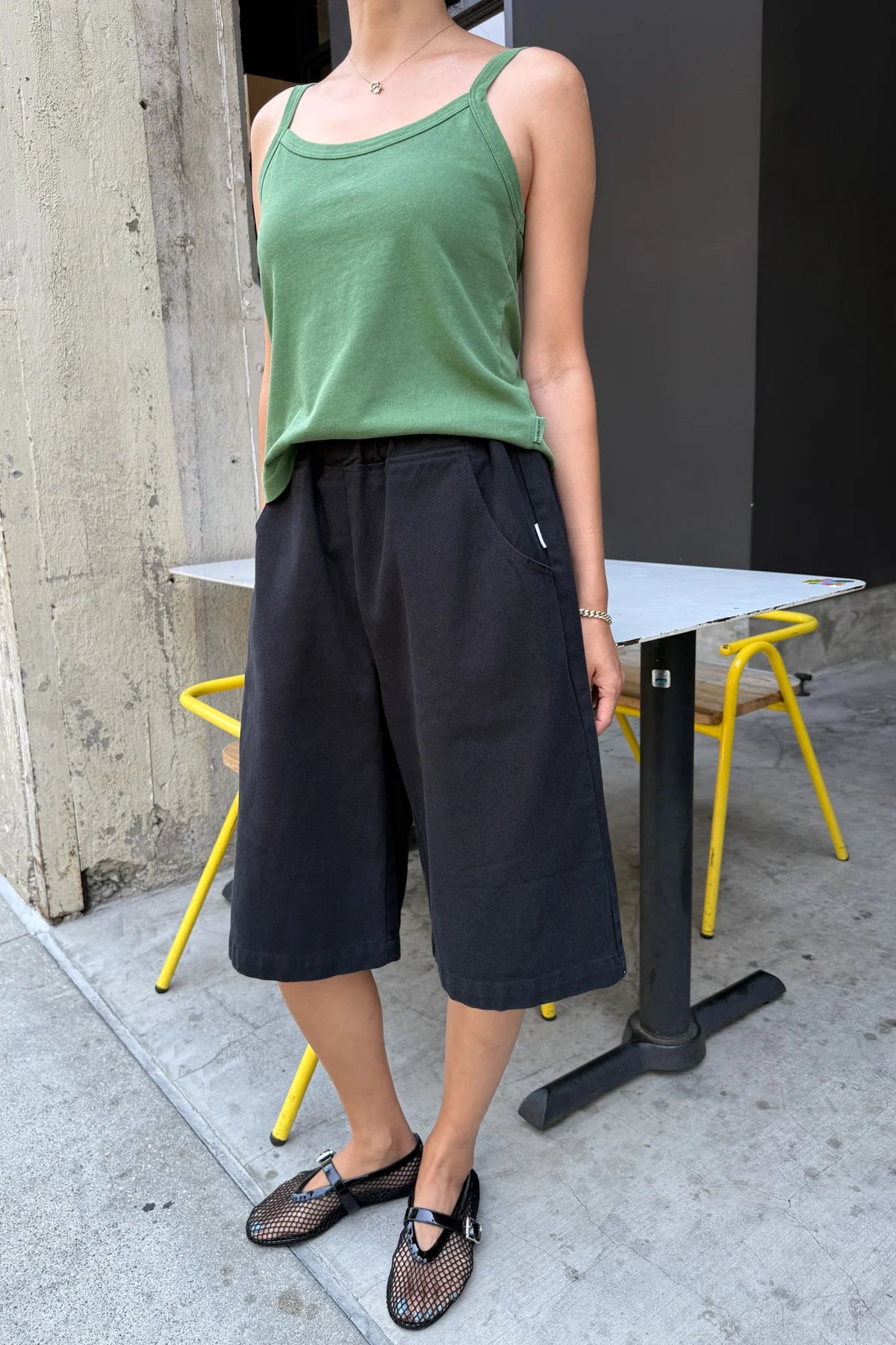 Le Bon Shoppe Liam Bermuda Shorts / Black Canvas