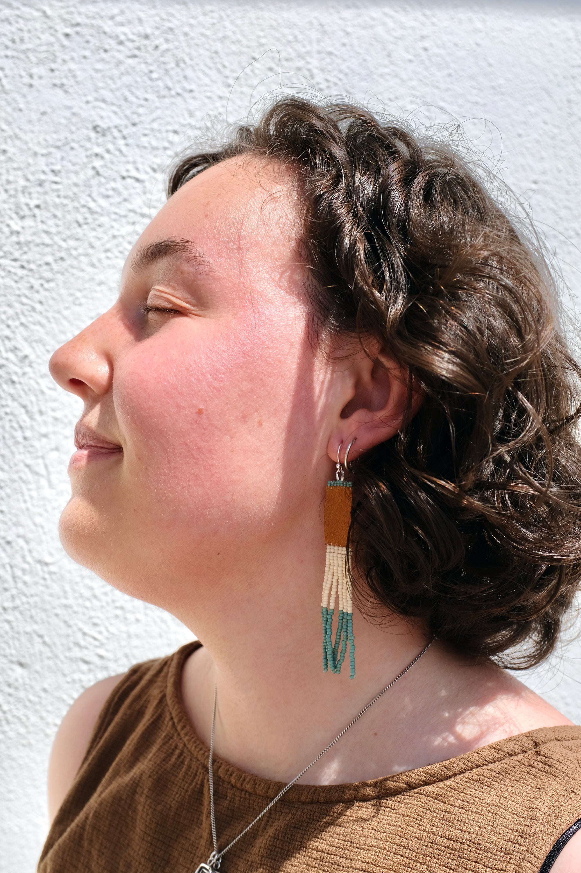 Osborne Leroy Earrings / Cream Sage