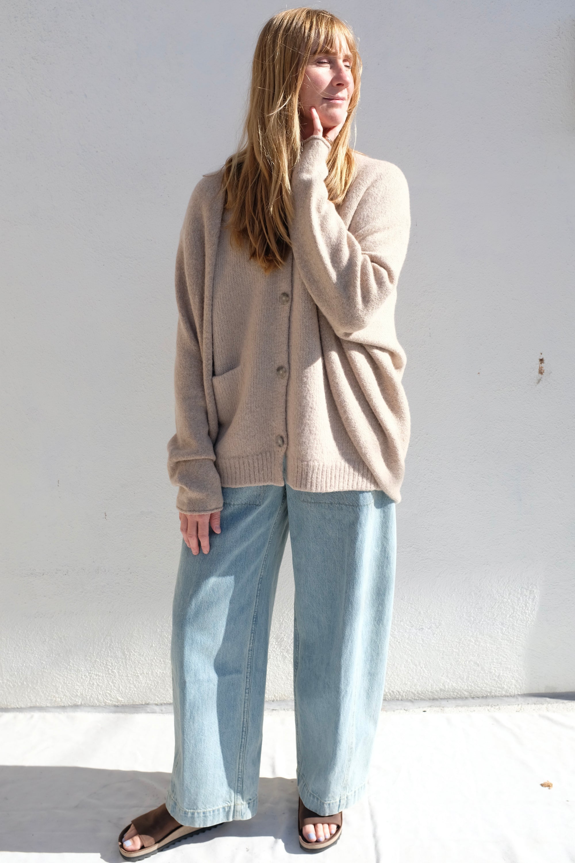 Lauren Manoogian Soft Horizontal Cardigan / Oak
