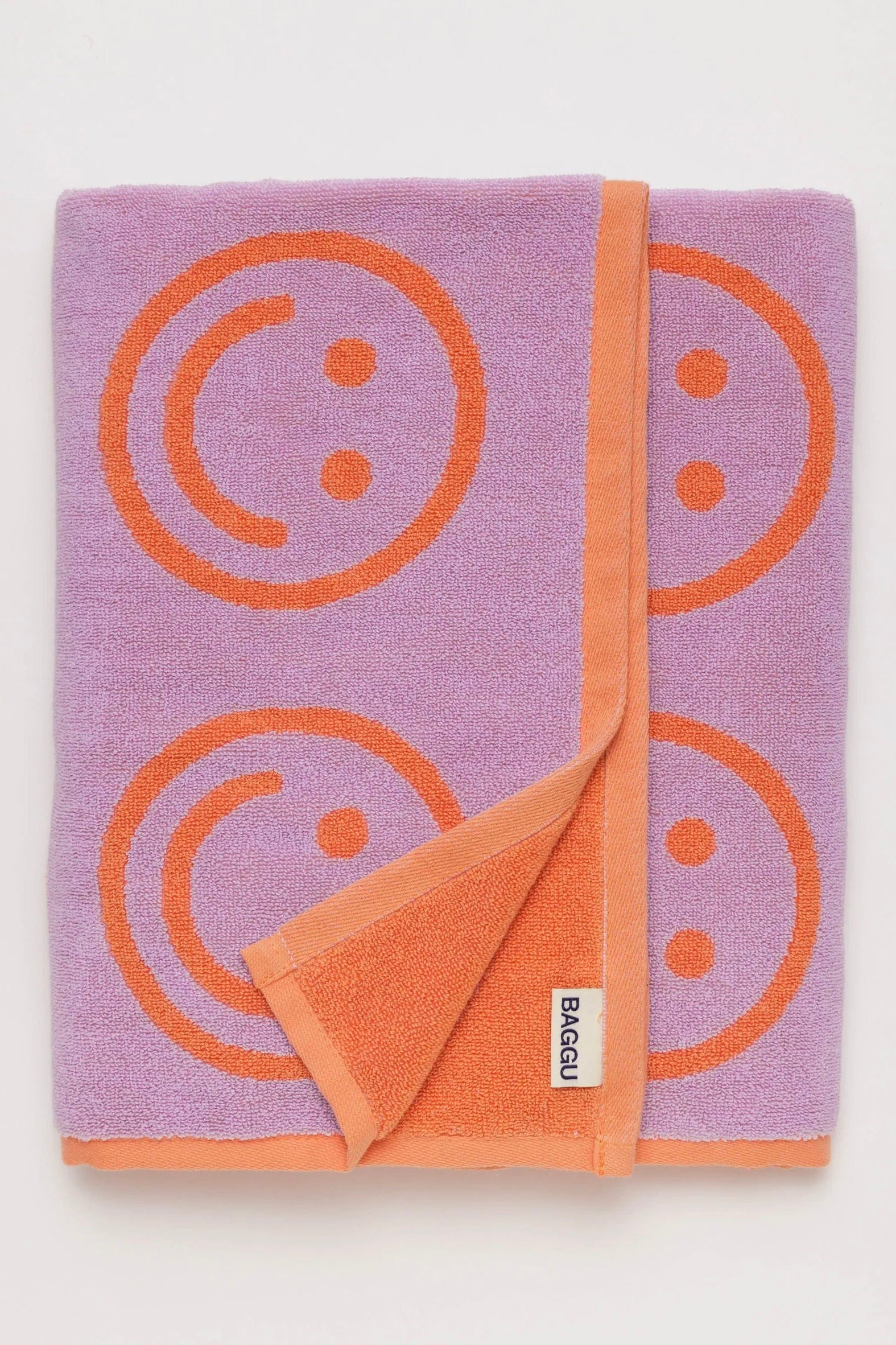 Baggu Bath Towel / Lilac Happy