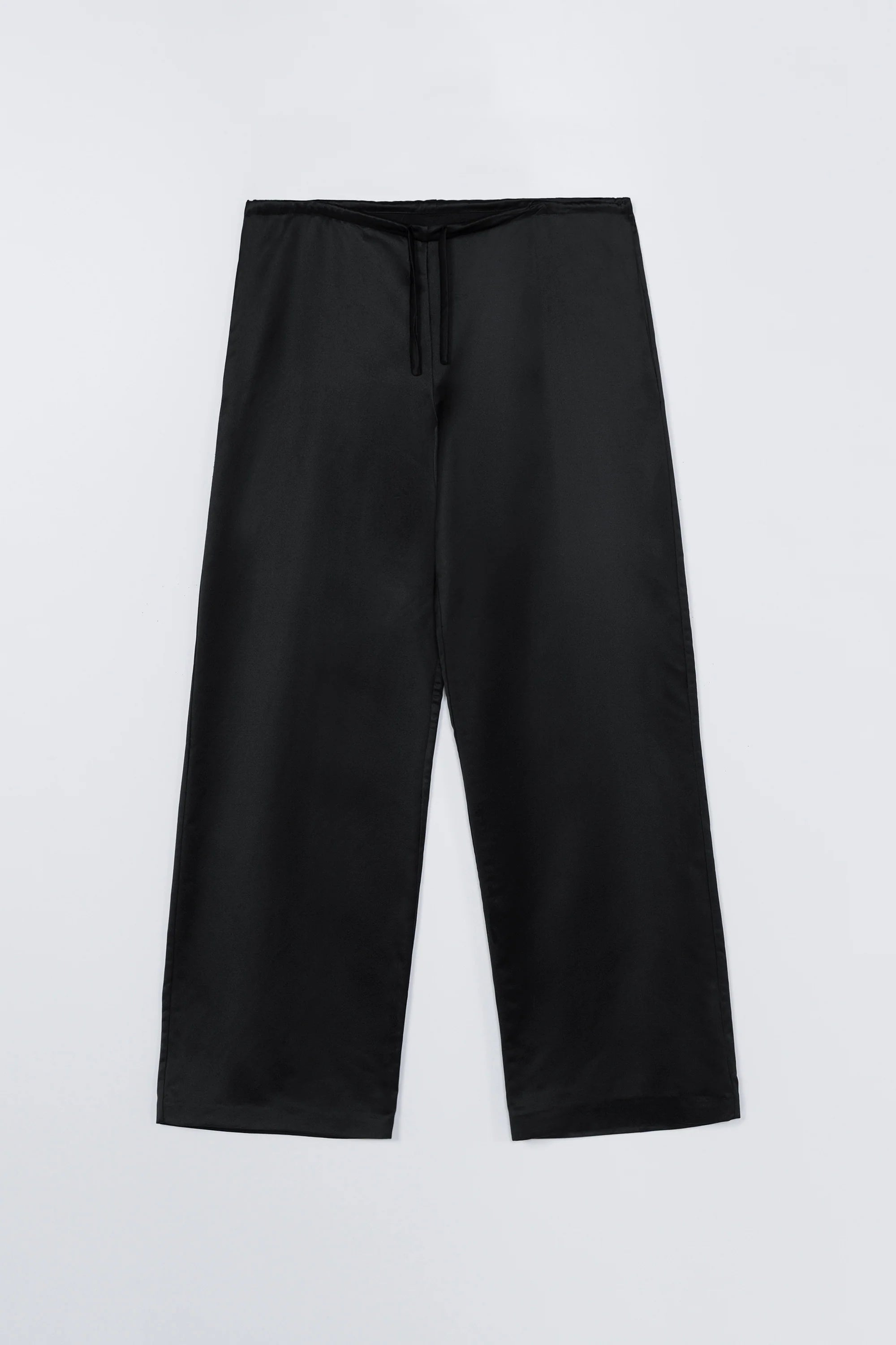 Cordera Satin Relaxed Pants / Black