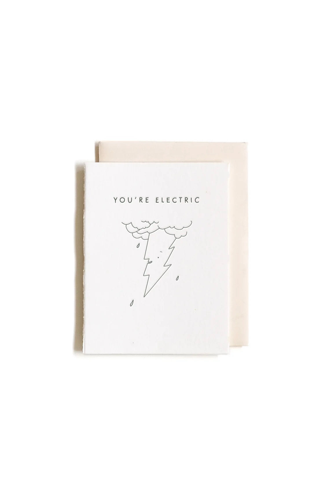 Homework Letterpress You're Electric Lightning Mini
