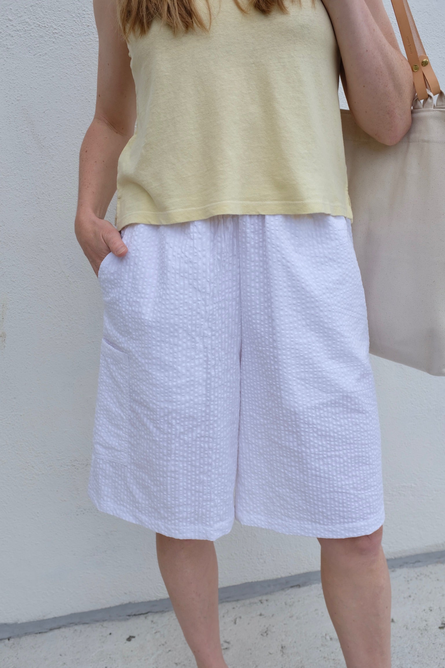 A Bronze Age Blossom Short / Solstice White