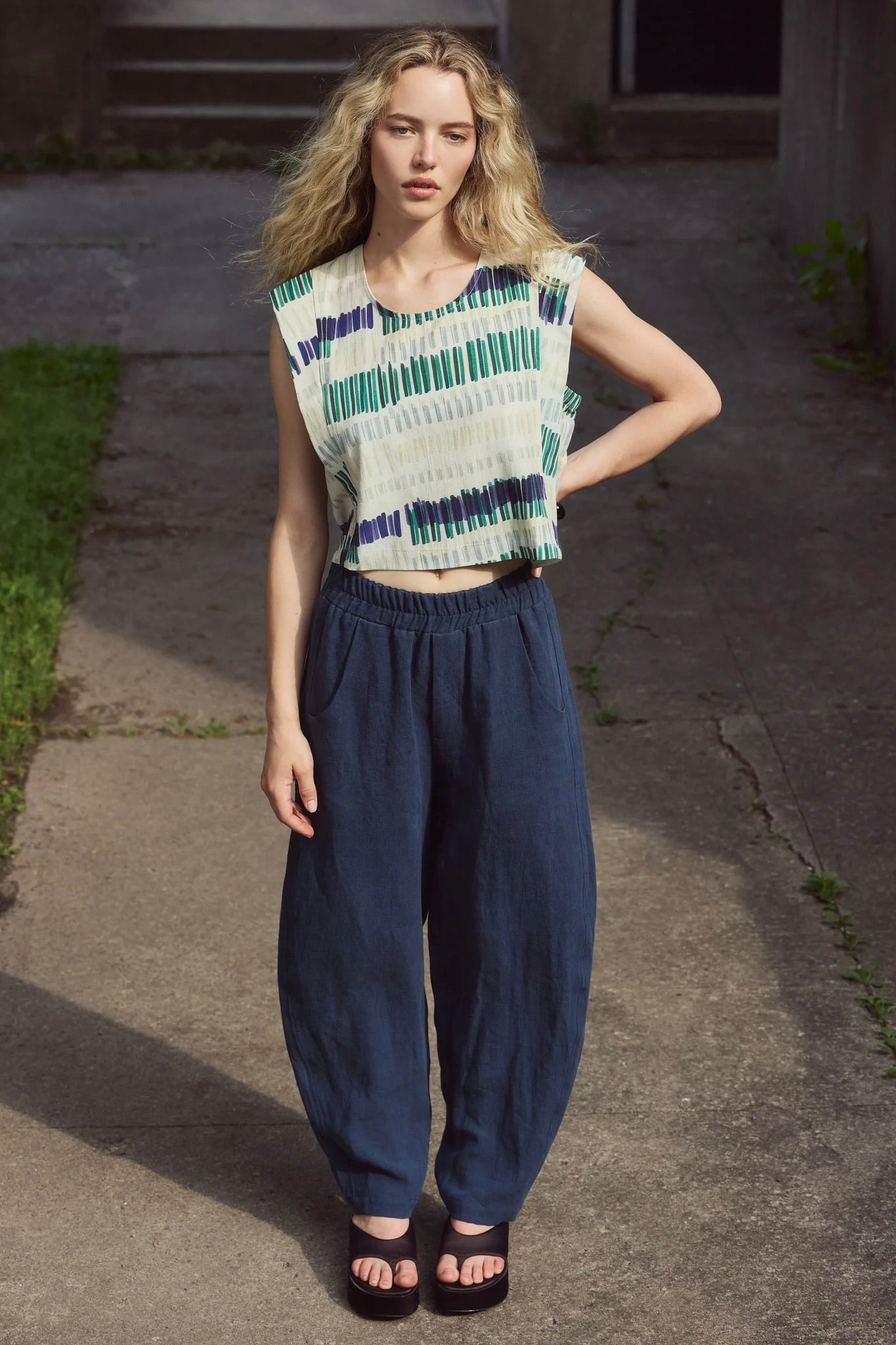 Eve Gravel Jackie Pants / Pétrole