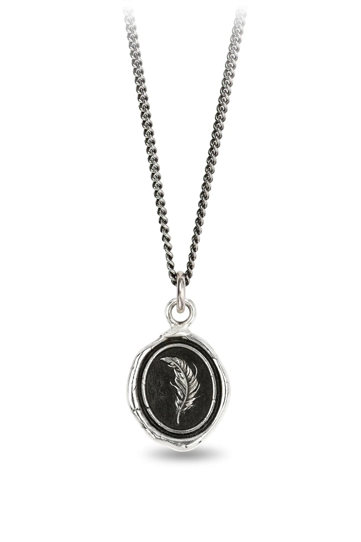 Pyrrha Feather Talisman / Sterling Silver