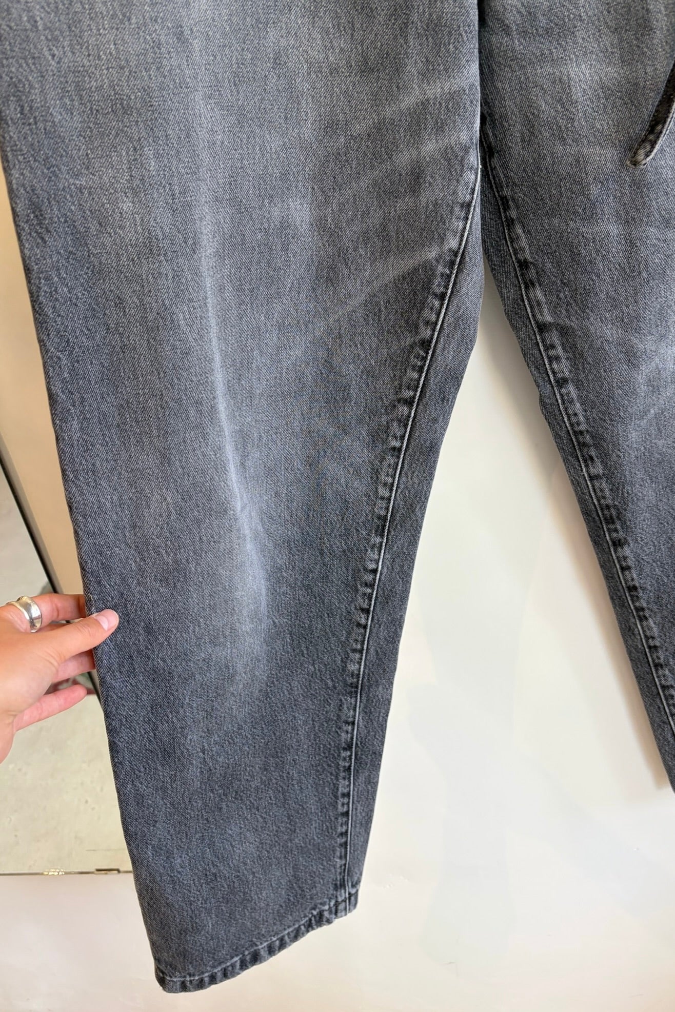 Pre-Loved / Acne Studios 90's Belted Denim / Washed Black / Size 29