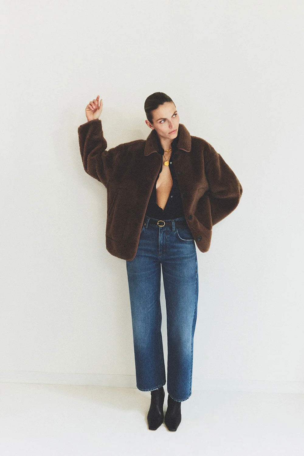 Citizens of Humanity Astrid Sherpa Jacket / Warm Brown