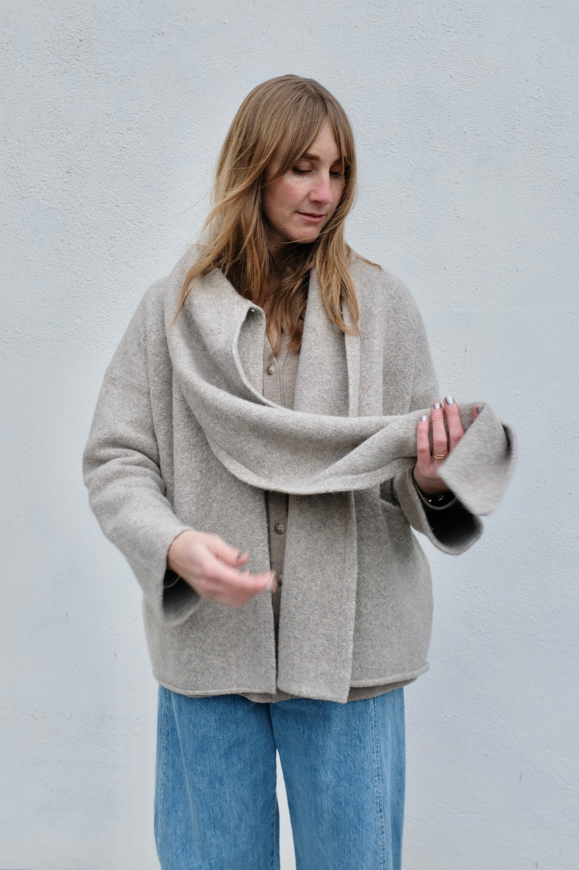 Lauren Manoogian Wrap Coat / Pebble