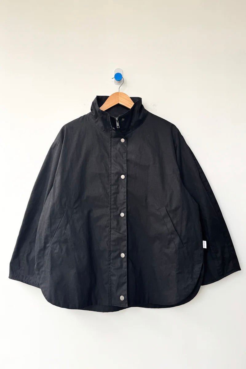 Le Bon Shoppe Blair Waxed Cotton Jacket / Black