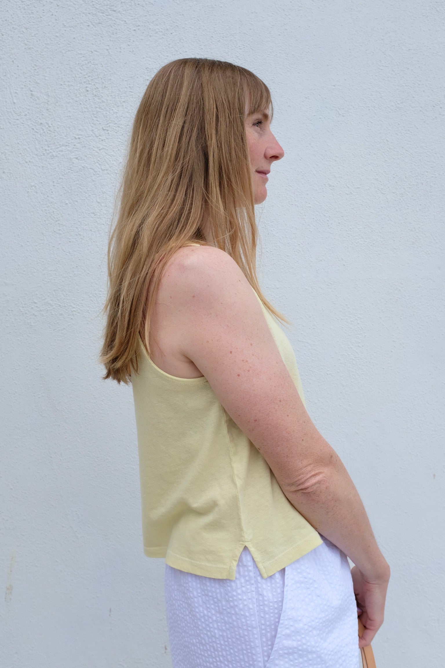 Jungmaven Cropped Tank / Sunbleached Yellow