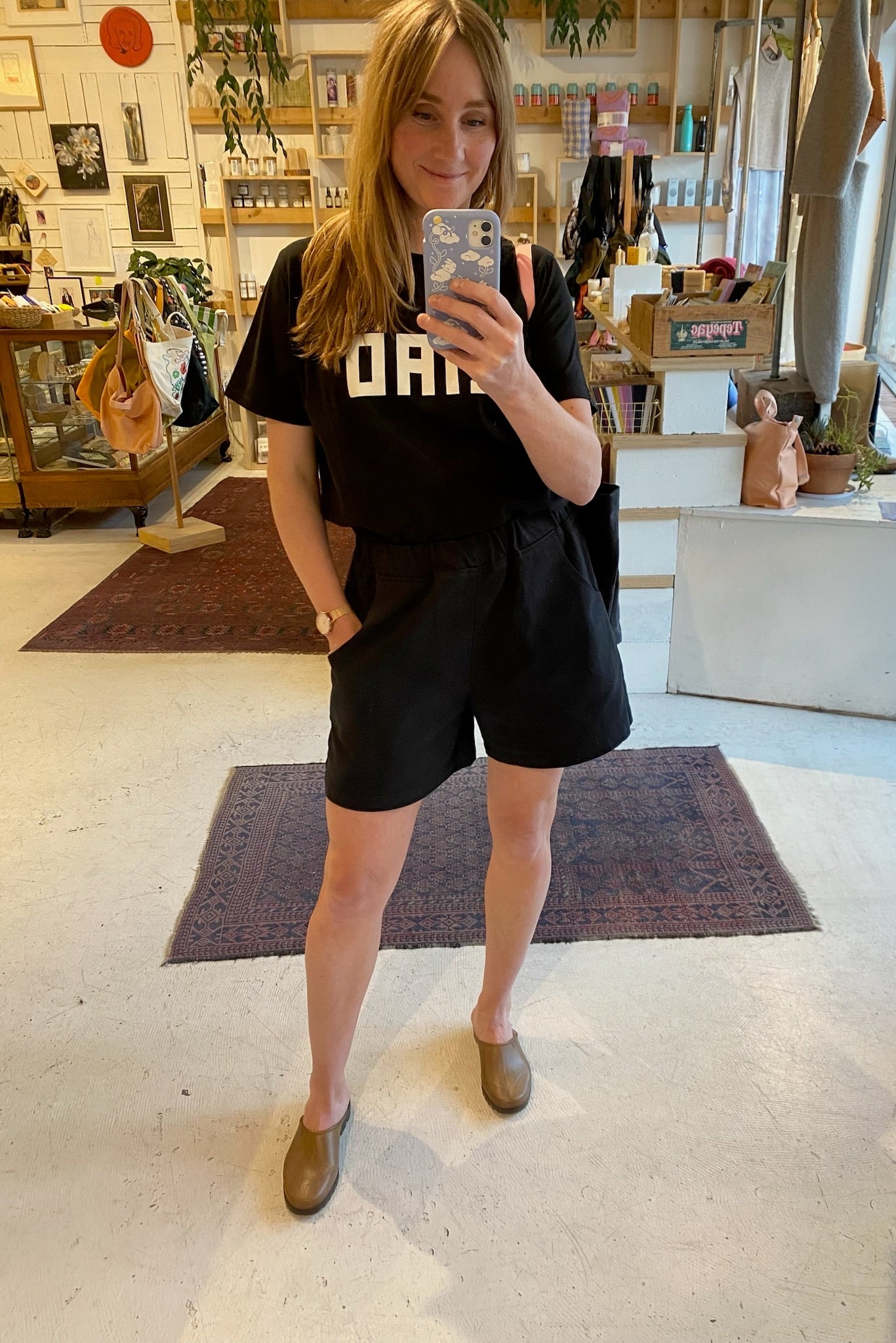 Clare V. Original Tee / Black+Cream CIAO