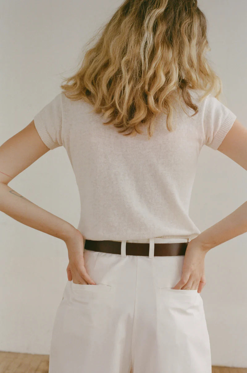 Shaina Mote Baby Tee / Chalk