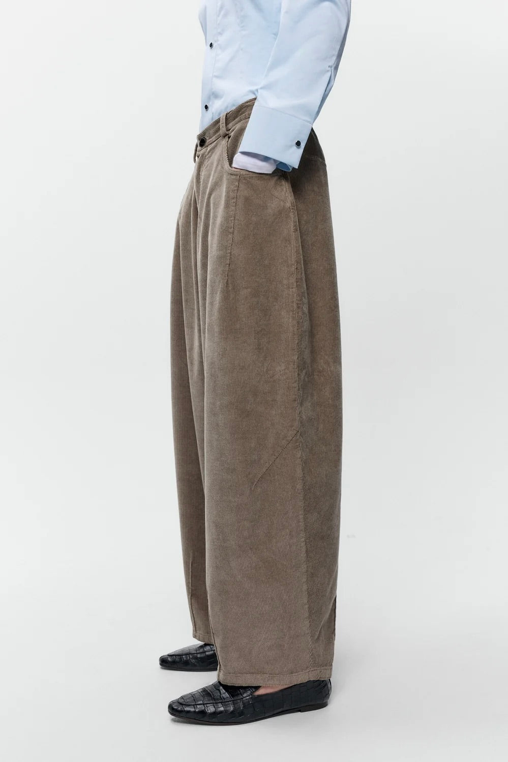 Cordera Corduroy Baggy Pants / Sage