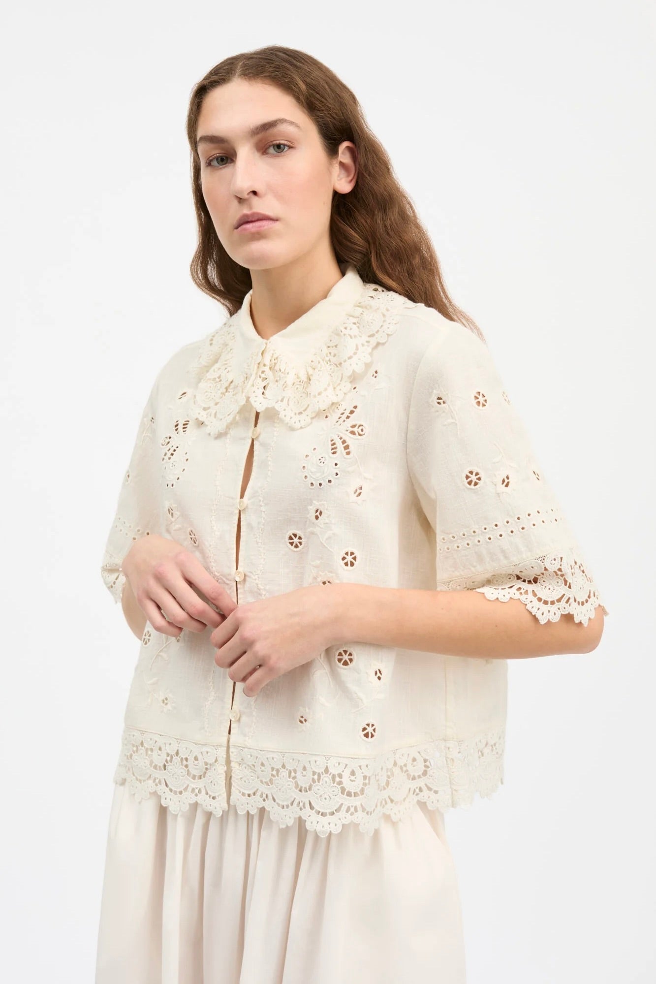 Talia Shirt / Antique White