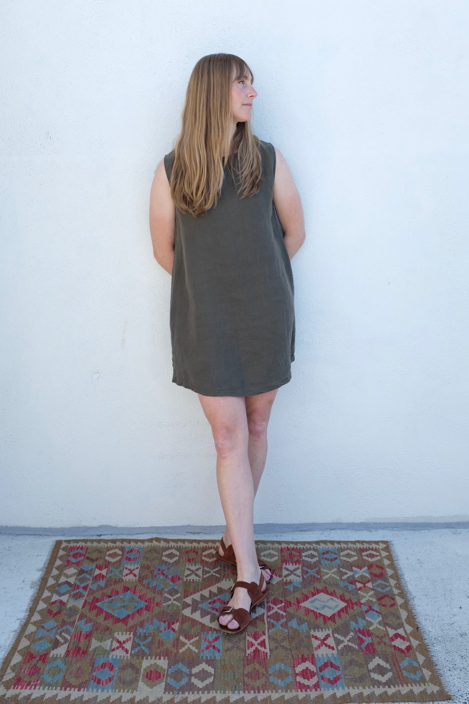 Jungmaven Baez Dress / Olive Green