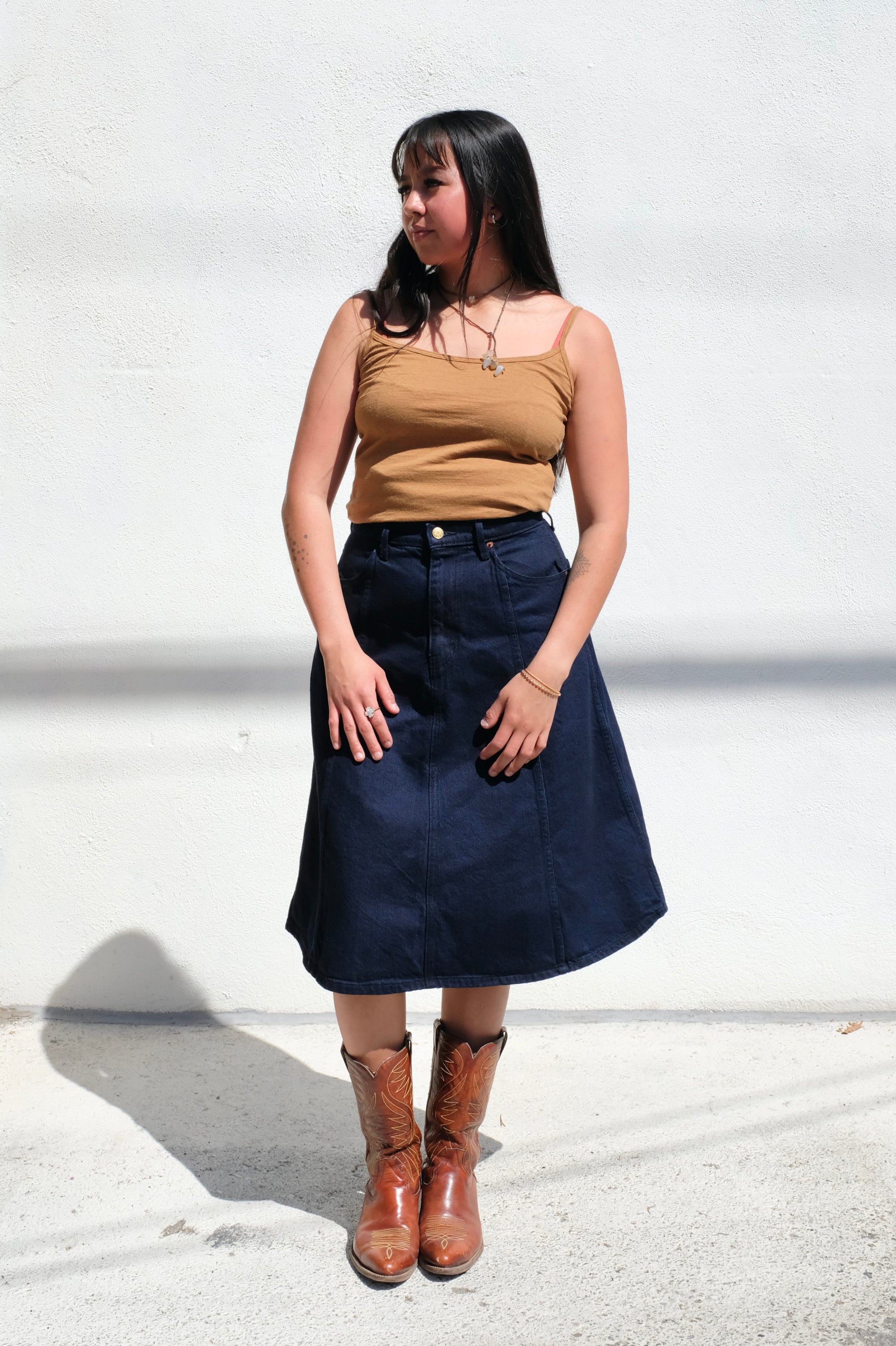 B Sides Simone Skirt / Indigo Rinse