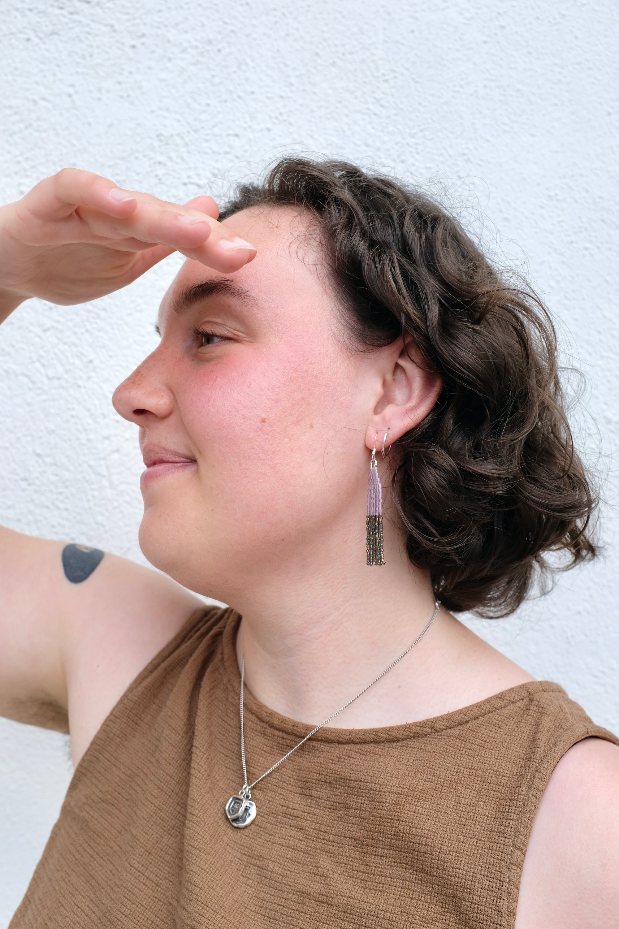 Osborne Ray Earrings / Halfsies Lavender Haze