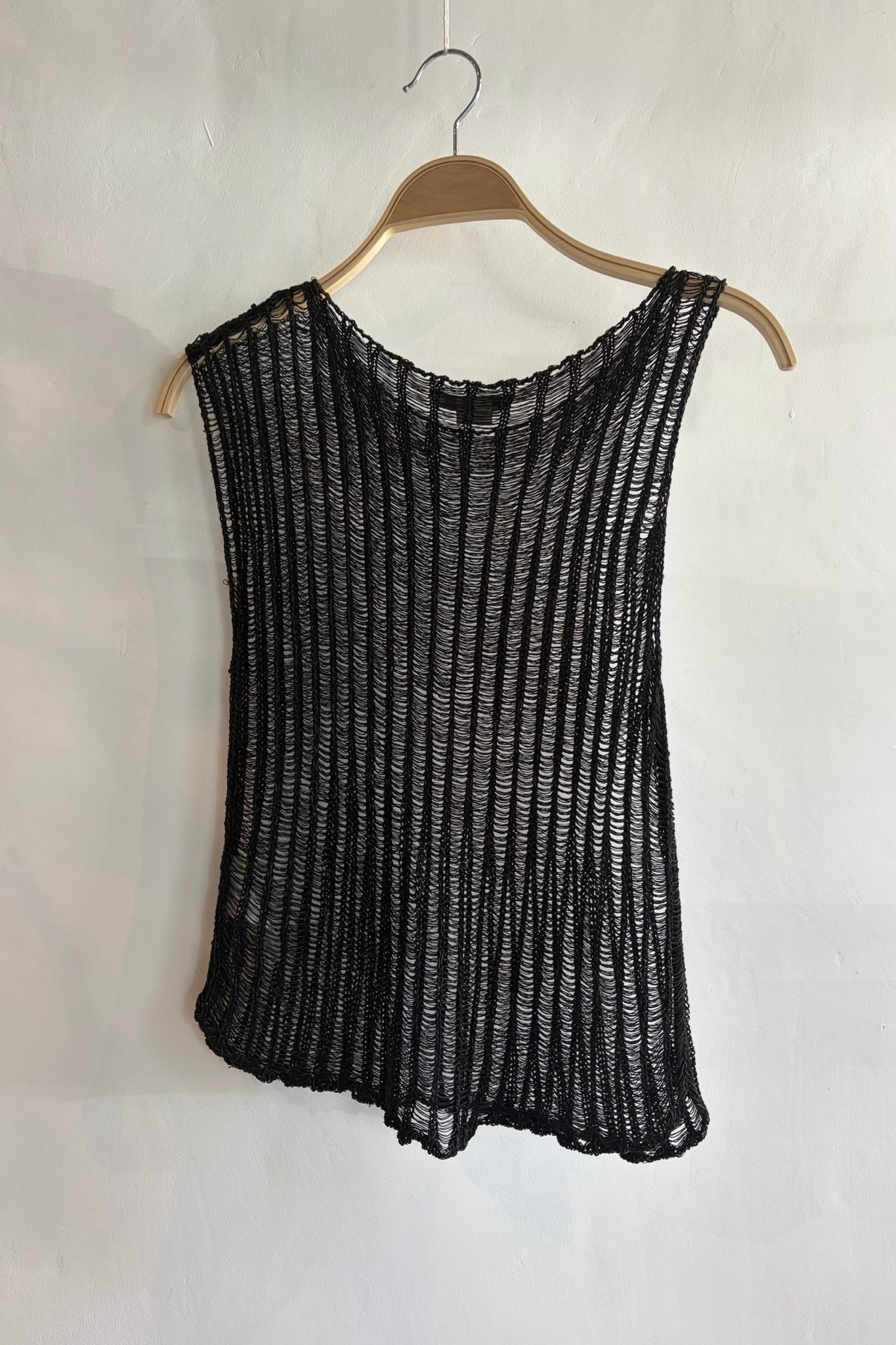 Pre-Loved Paloma Wool Knit Tank / Black &amp; Brown / Size M