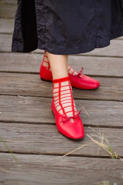 Unified Sheer French Window / Classic Red
